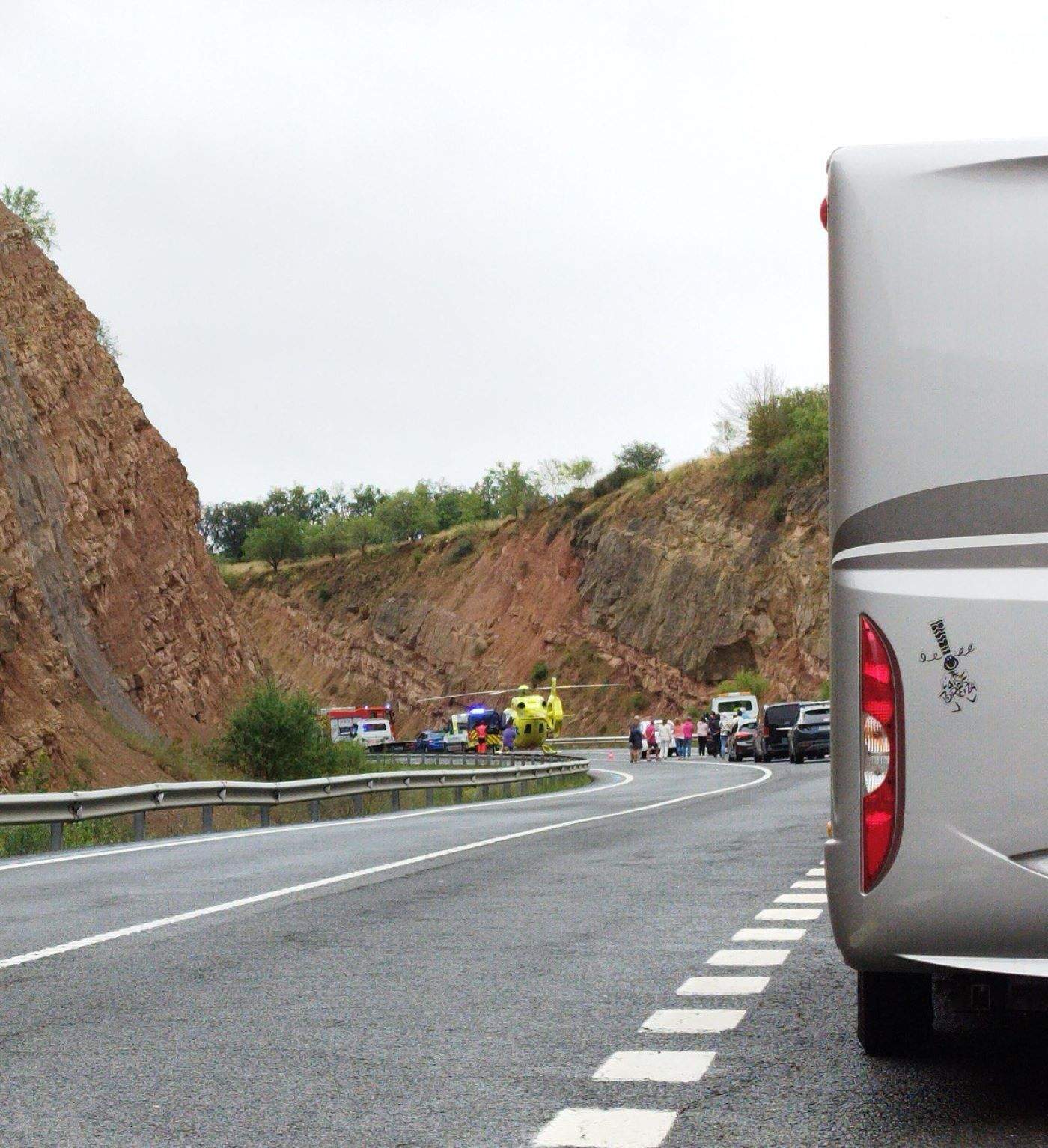 Els equips d'emergència al lloc dels fets.