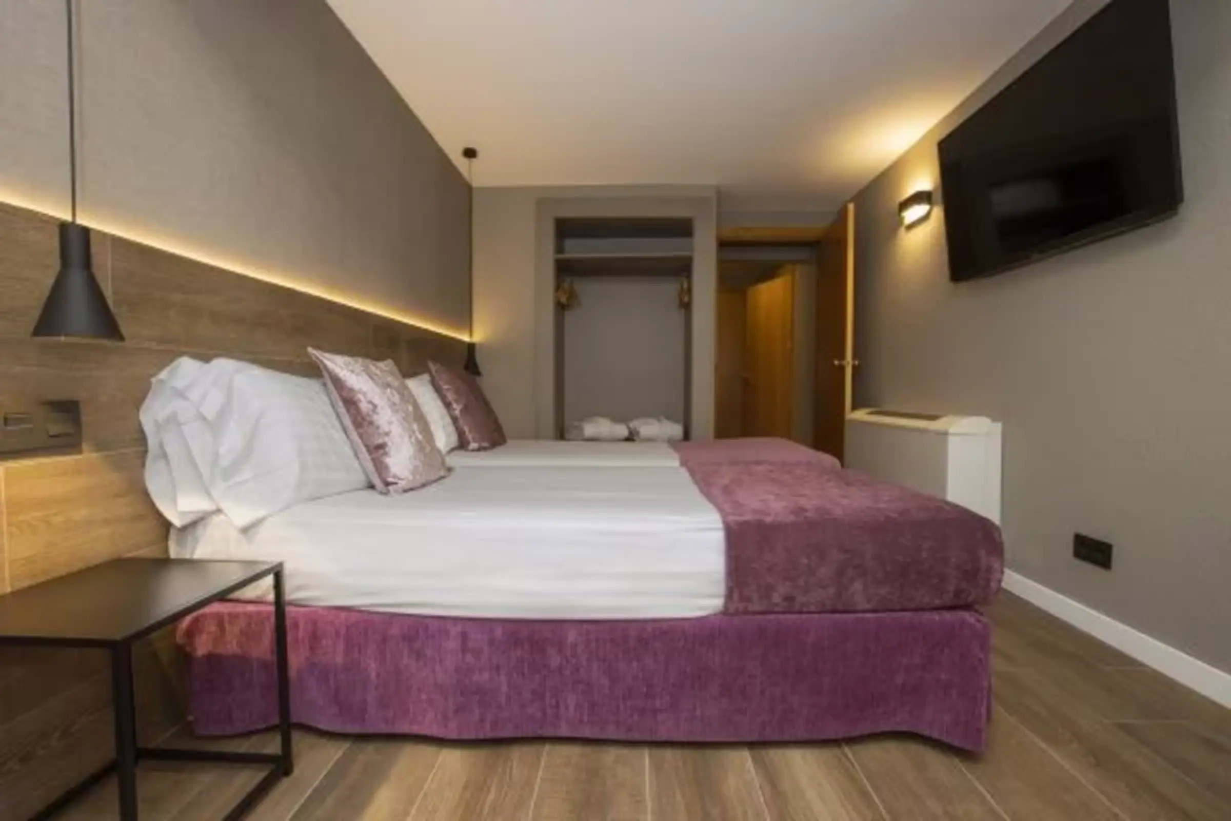 Una habitació de l'hotel on han passat els fets.