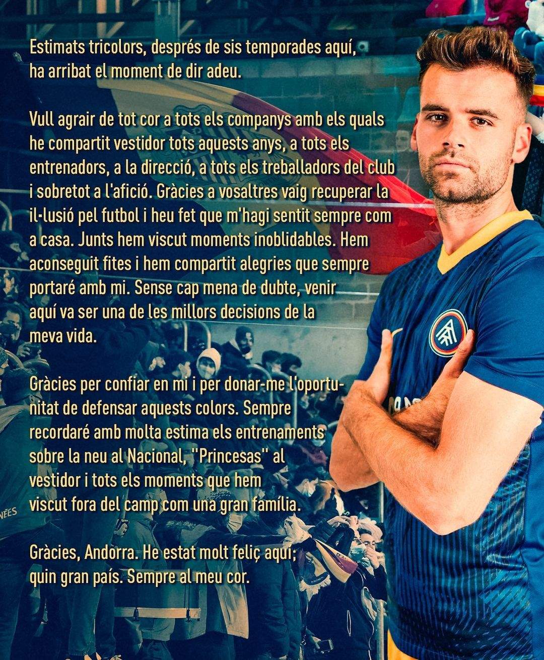 Per sempre tricolor. Gràcies @fcandorra