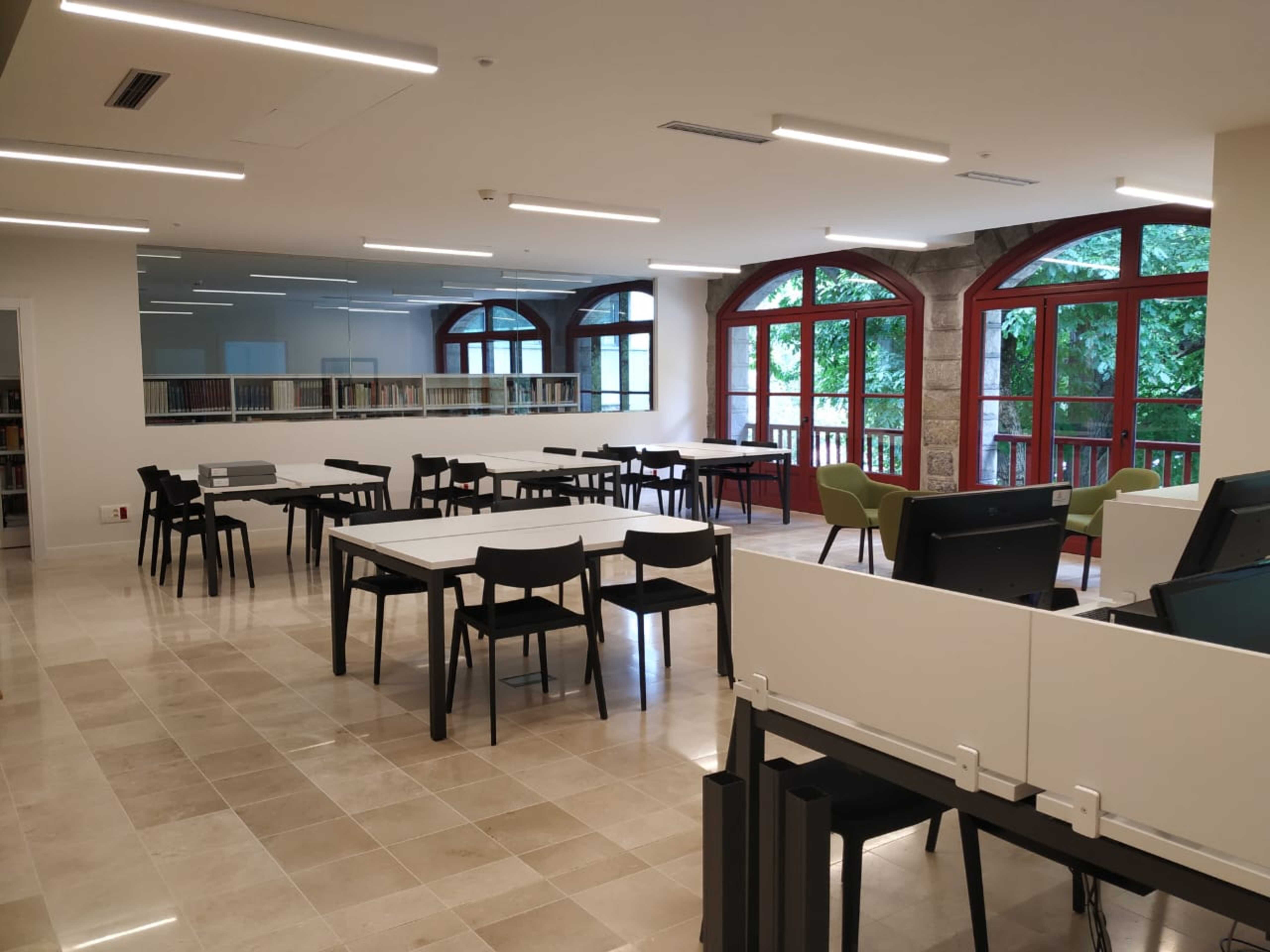 Una imatge de la sala de consulta de la Biblioteca nacional.