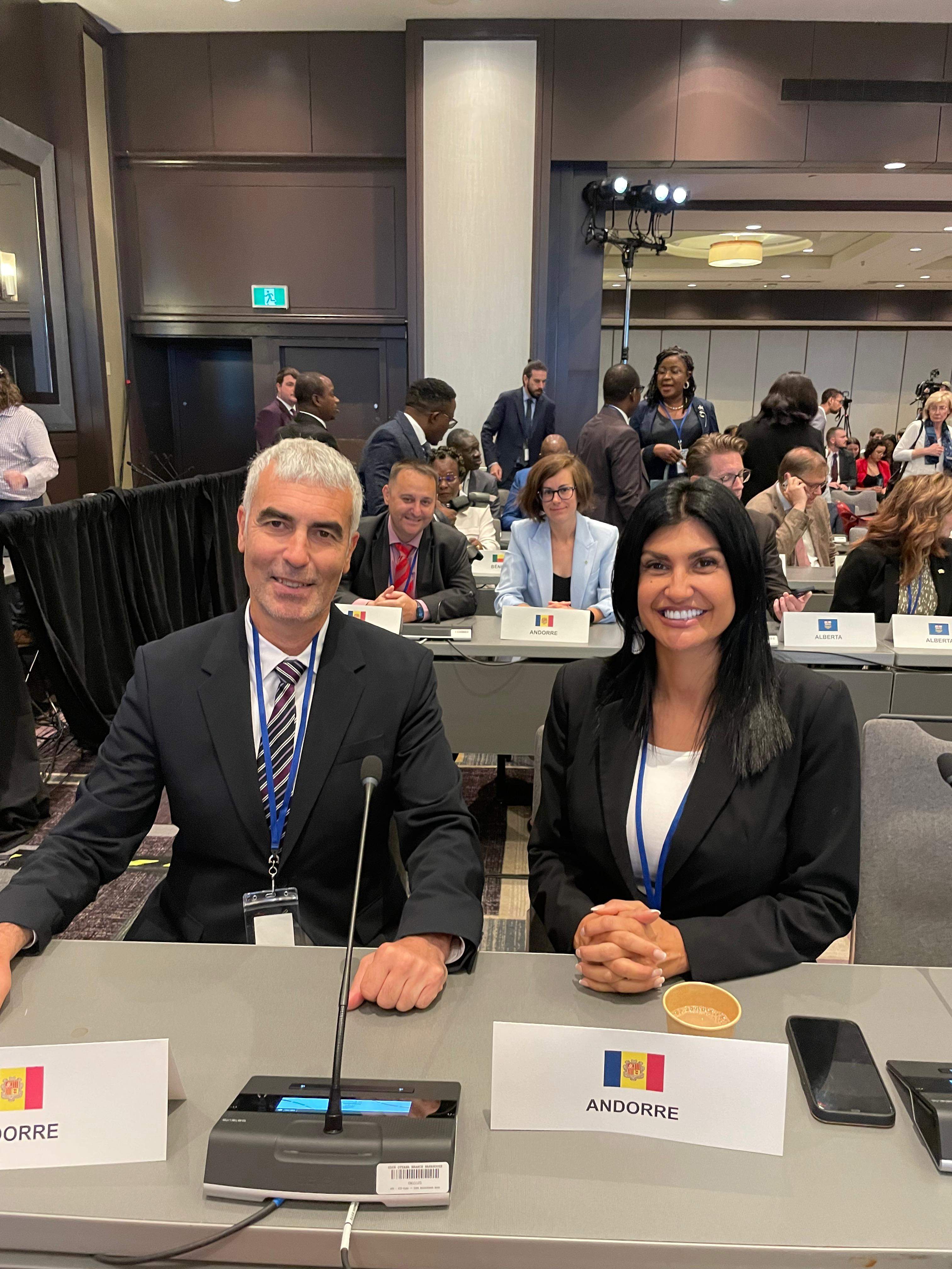 La delegació del Consell General a la 49a sessió anual de l'APF.