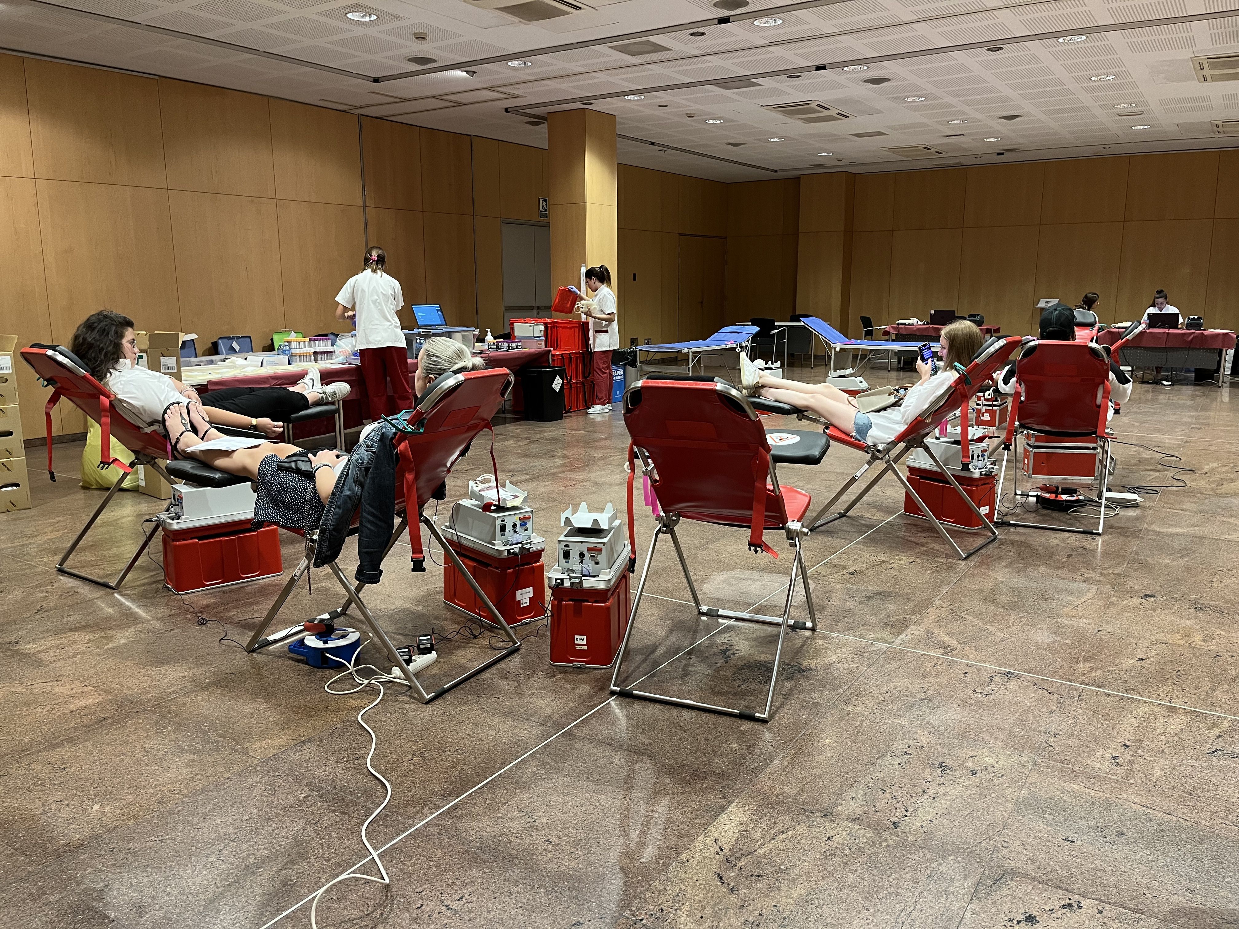 Anterior campanya de donació de sang al Centre de Congressos.