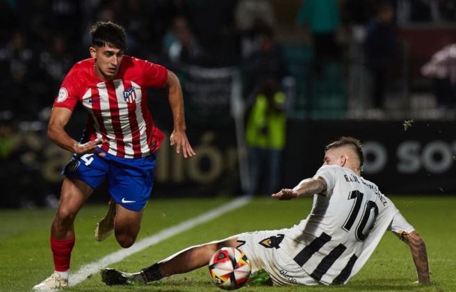 Joel Arumí, en una acció d'aquesta temporada amb l'Atlètic de Madrid.