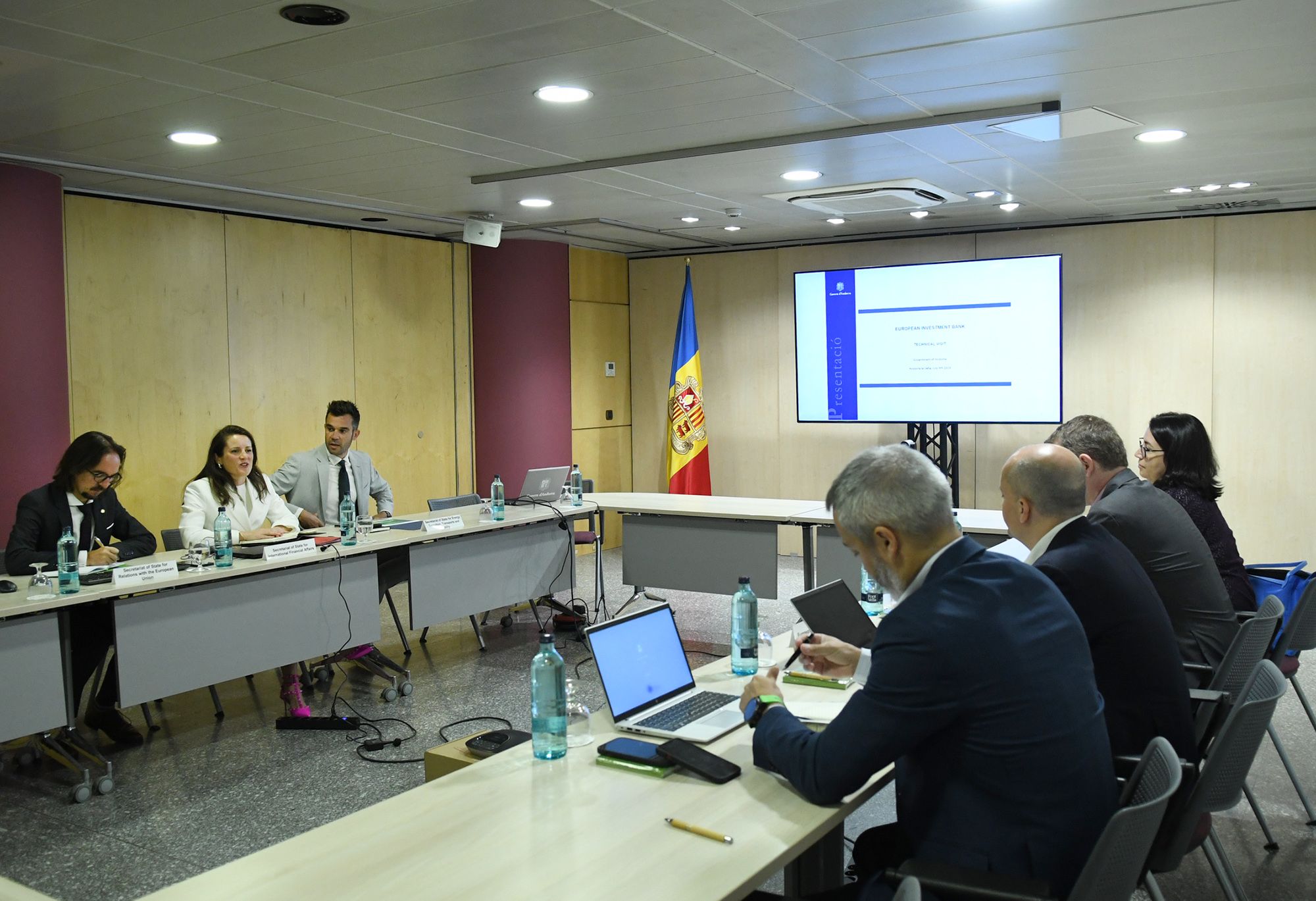Reunió tècnica amb el Banc Europeu d'Inversions.