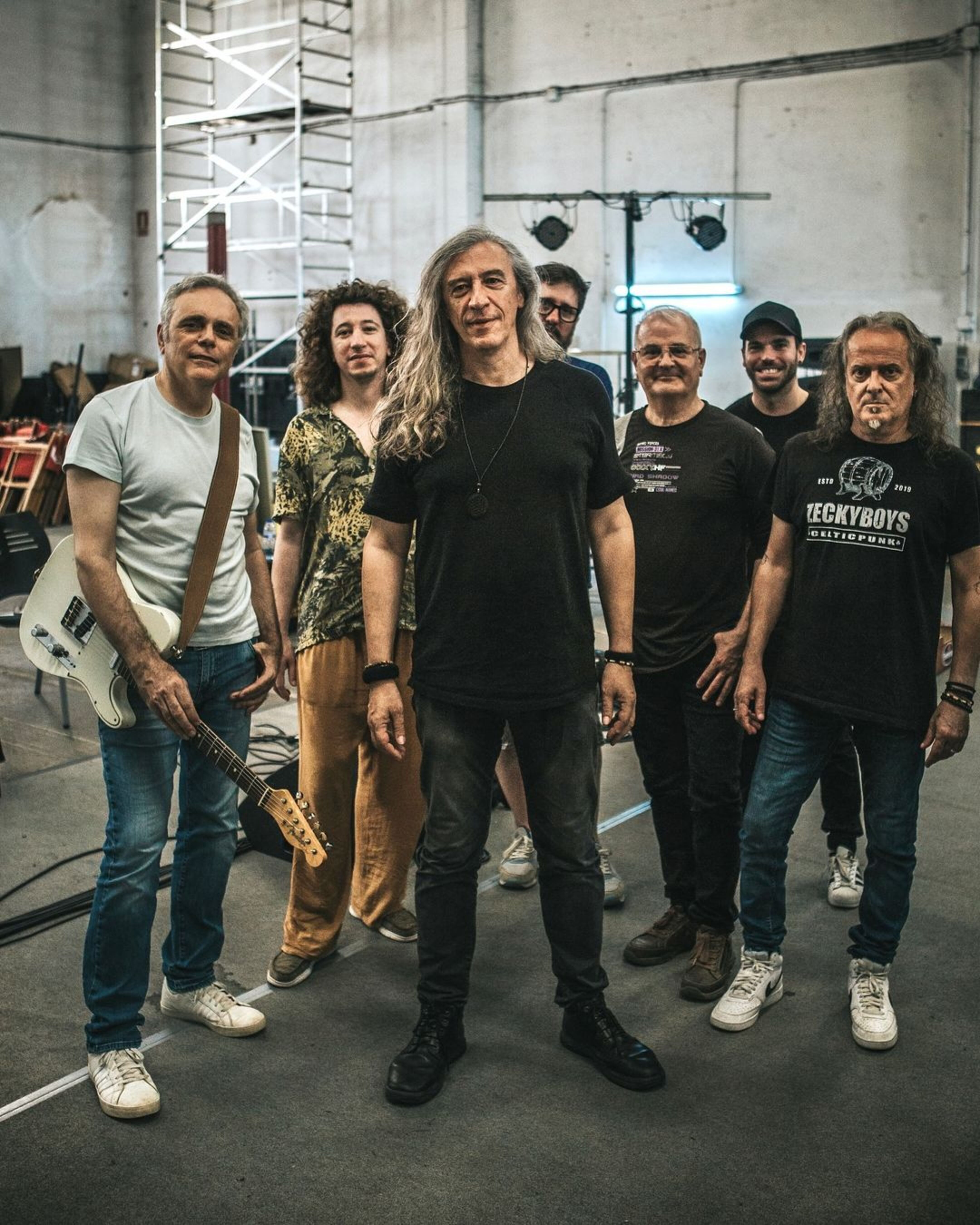 Una imatge actual, en el seu local d'assaig, de Sopa de Cabra.