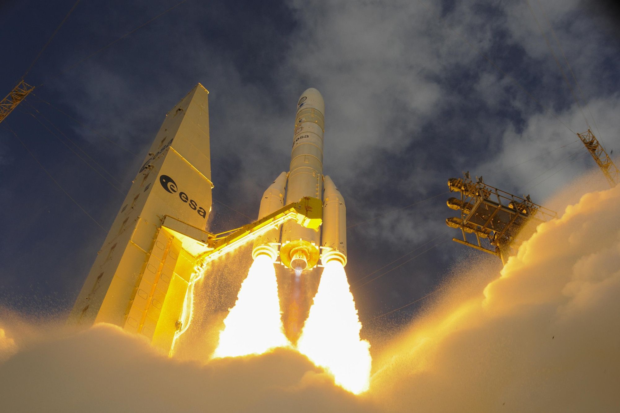 Enlairament del Ariane 6 - Crèdit: ESA La portaveu del Sindicat, Rebeca Bonache.