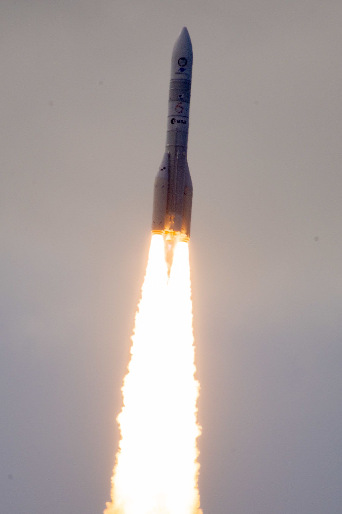 Ariane 6 en els primers segons després de l'enlairament - Crèdit: ESA - M. Pédoussaut La portaveu del Sindicat, Rebeca Bonache.
