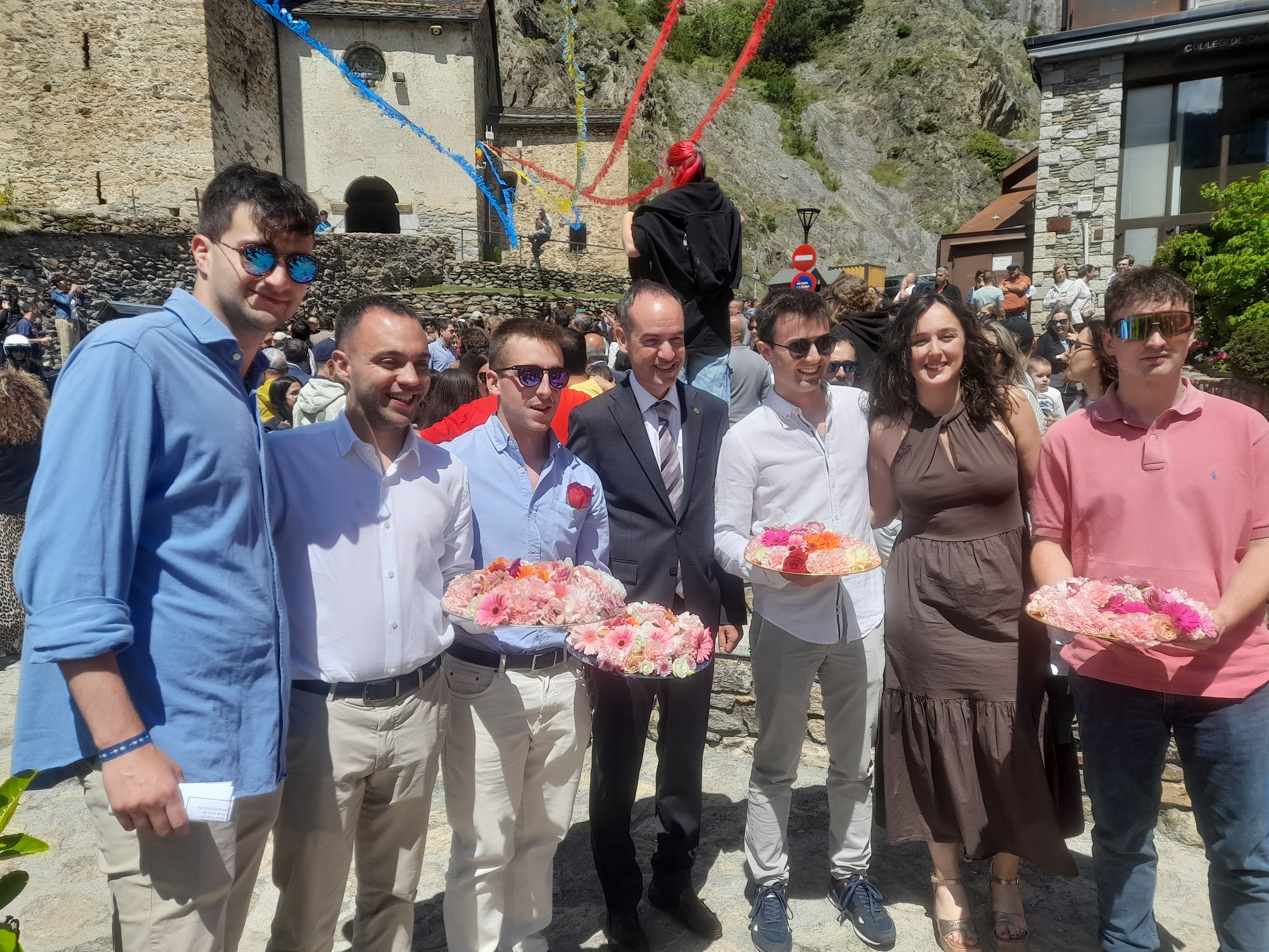 Jordi Alcobé en un dels actes de festa major. Jordi Alcobé en un dels actes de festa major.