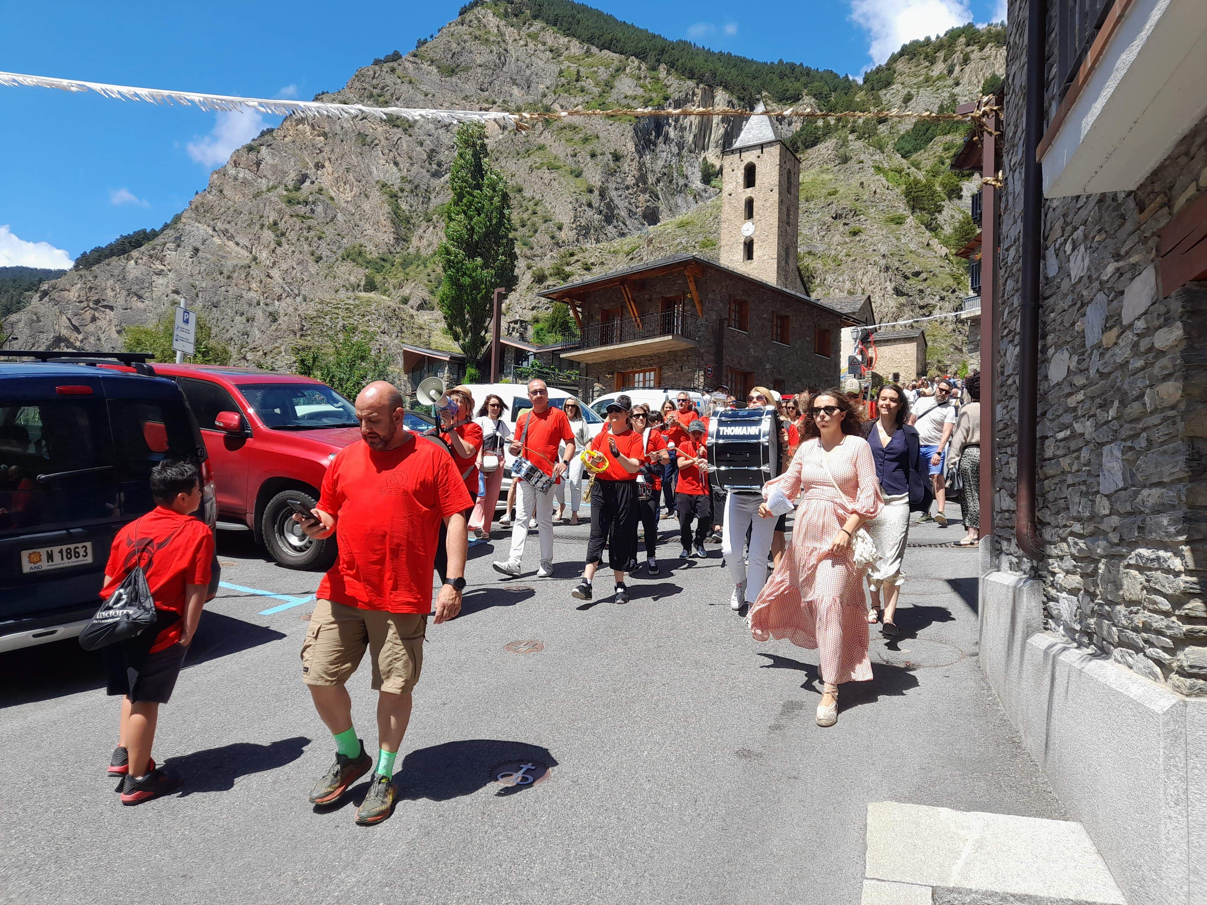 Inici del recorregut de la Canillo Band Tocant.