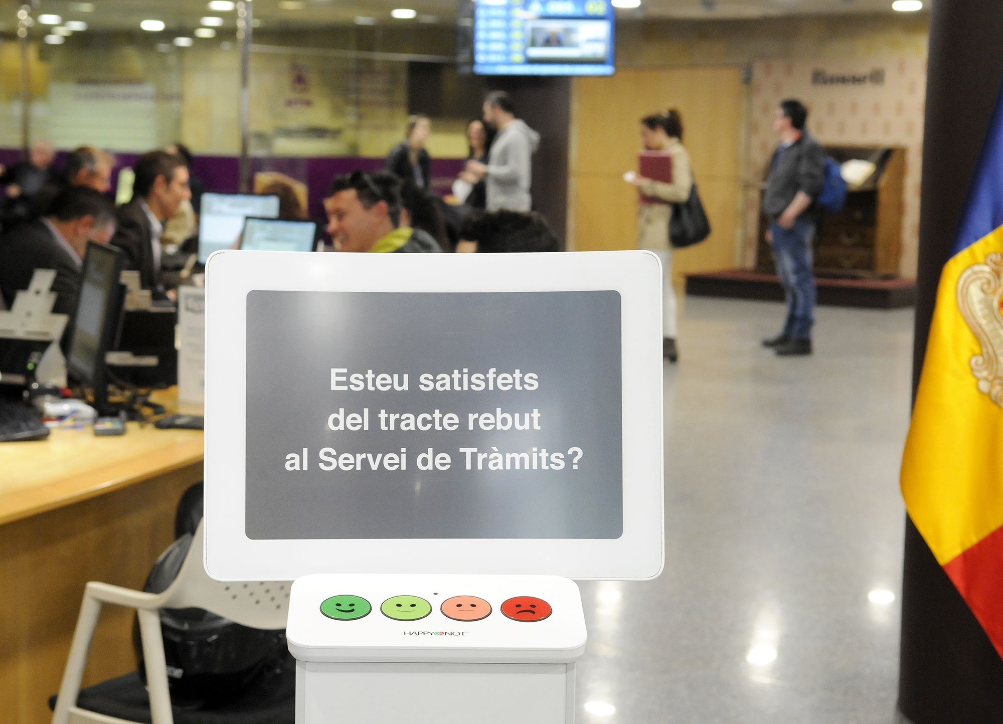 Una imatge del servei de Tràmits de Govern. Una imatge del servei de Tràmits de Govern.