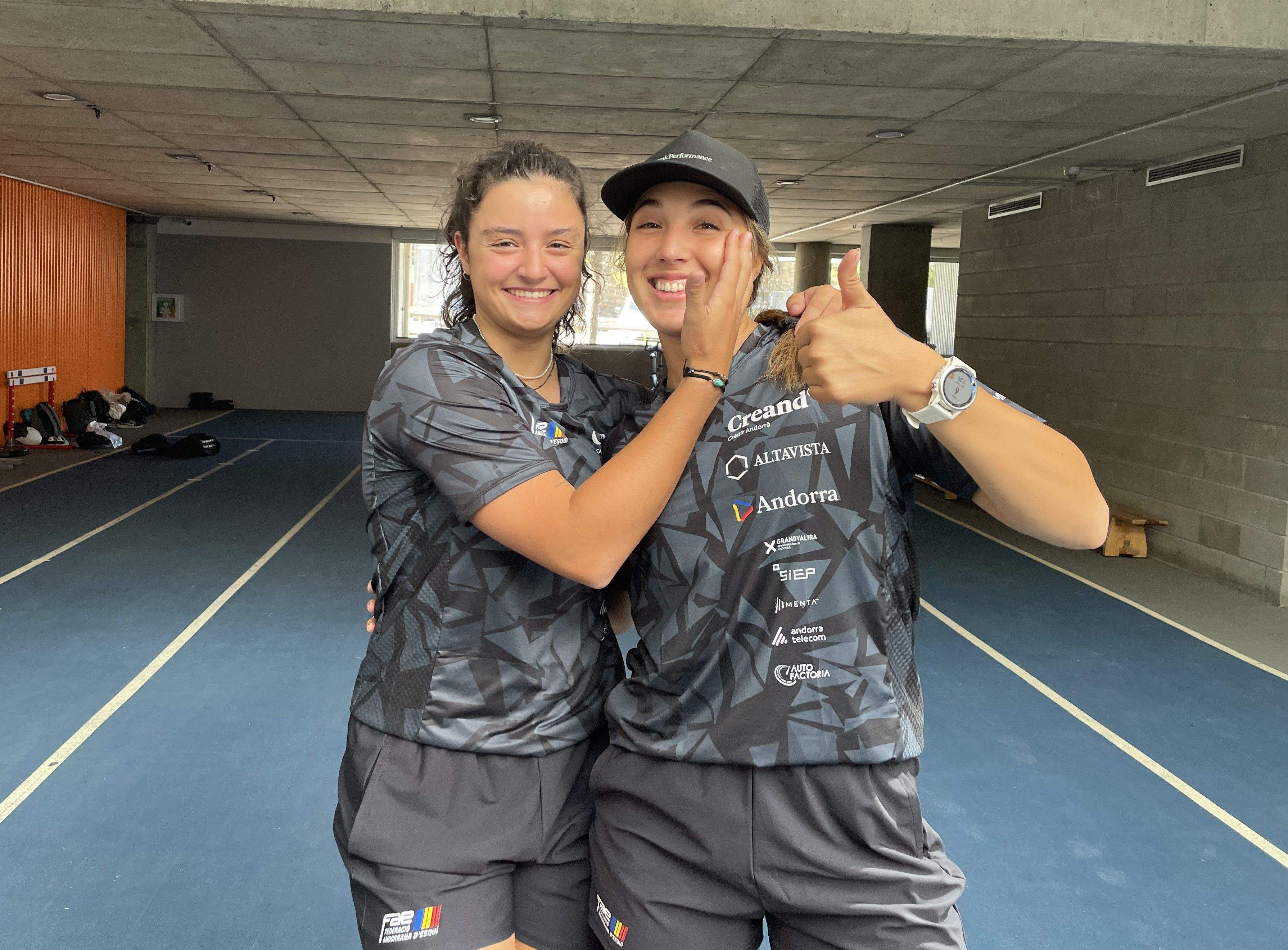 Cande Moreno, amb Jordina Caminal al CTEO d'Ordino.