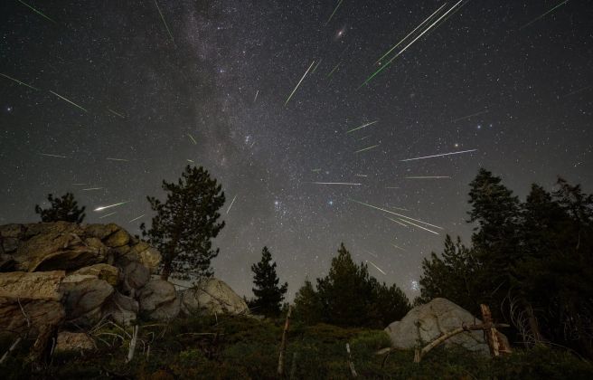 Article 19-1: Els Perseids 2023 vistos des del Sequoia National Forest als Estats-Units - Crèdit: NASA/Preston Dyches