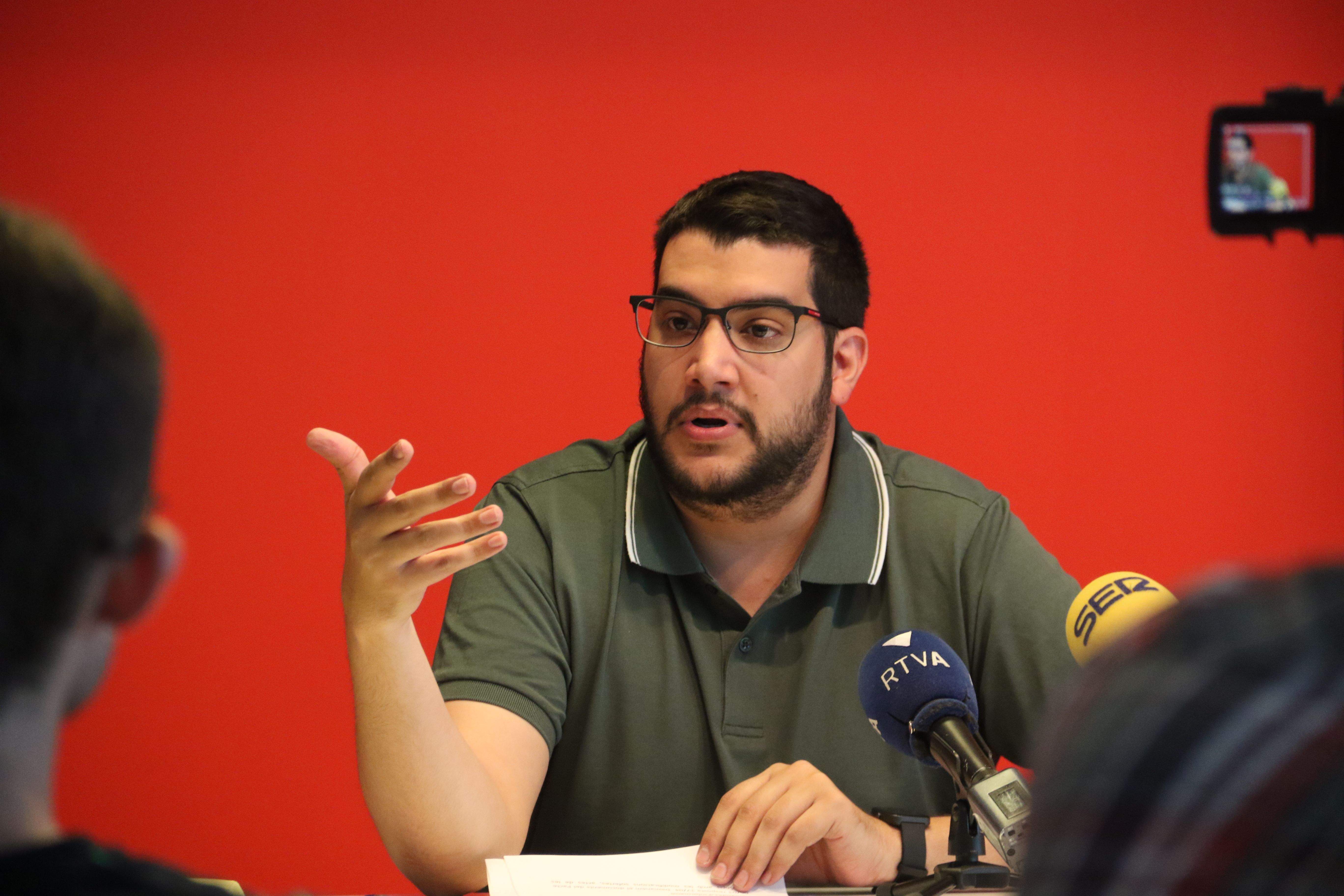 Pere Baró ha comparegut a la seu del PS.