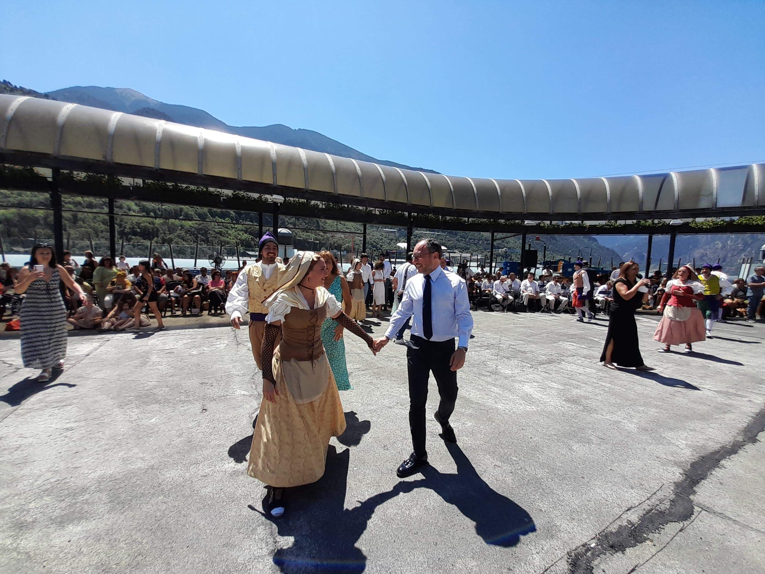 El cap de Govern, Xavier Espot, al ball del Contrapàs.