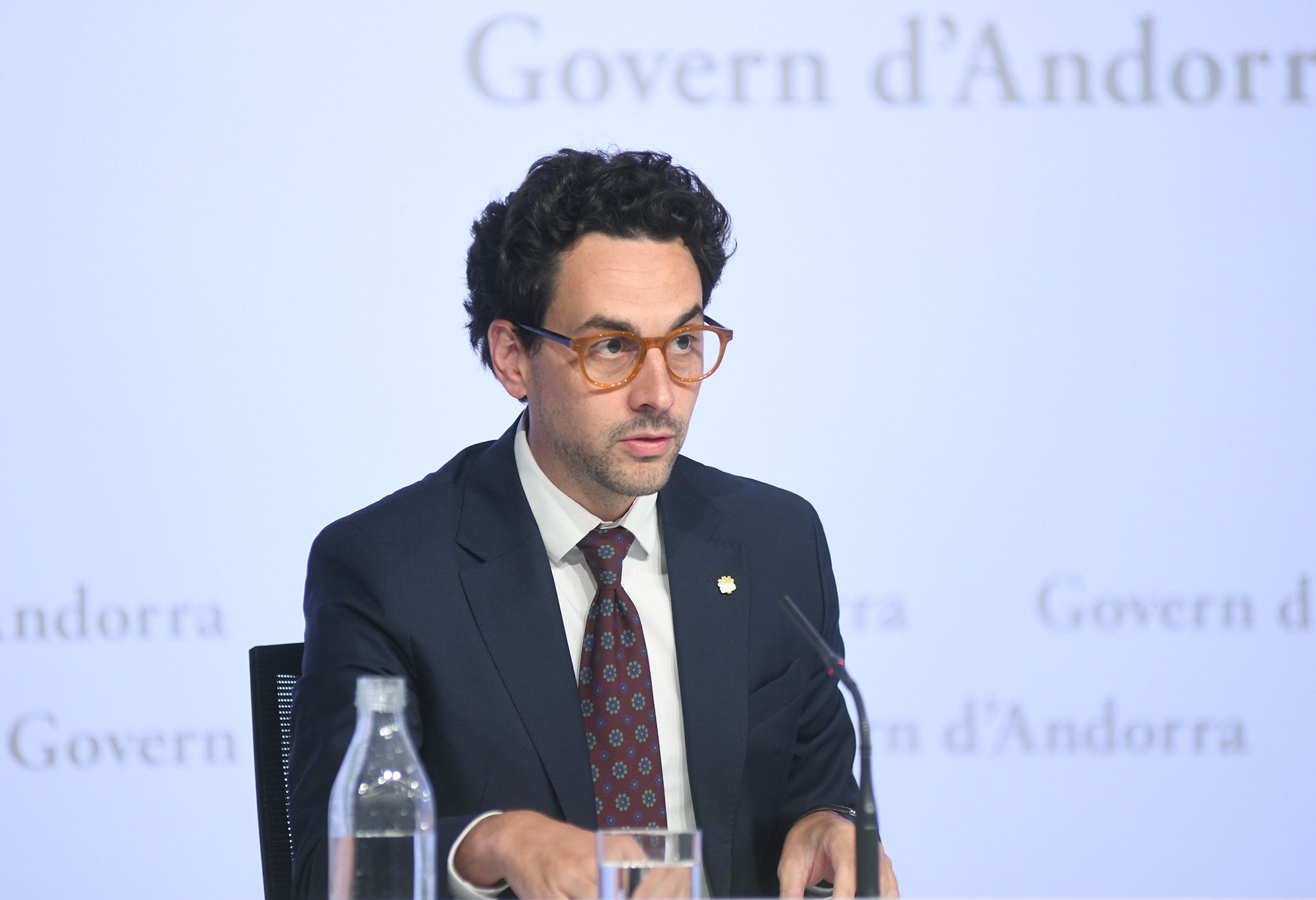 Guillem Casal durant la roda de premsa posterior al consell de ministres.