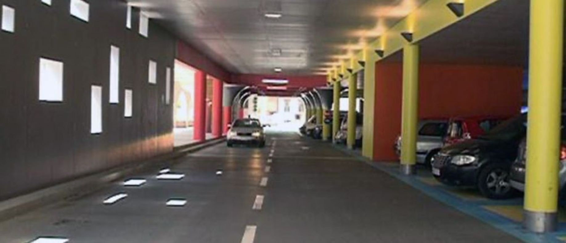 L'aparcament del Prat del Riu de Canillo.