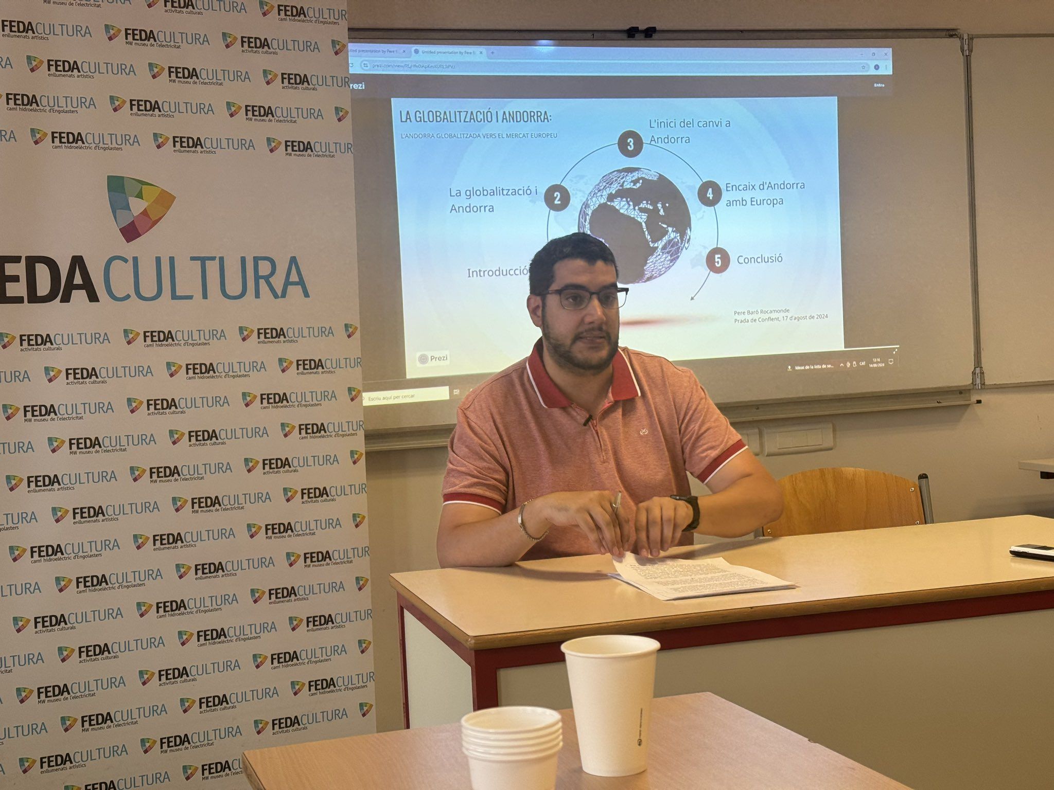 Pere Baró va llegir la seva ponència en la Diada.