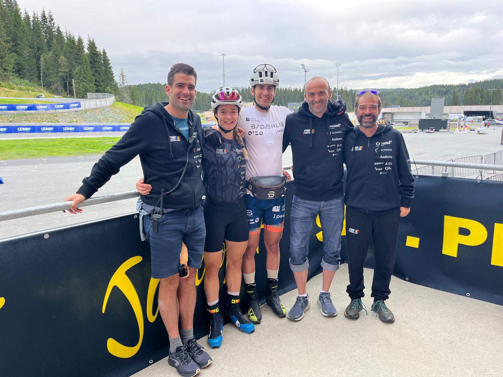 L'equip andorrà a Trondheim.