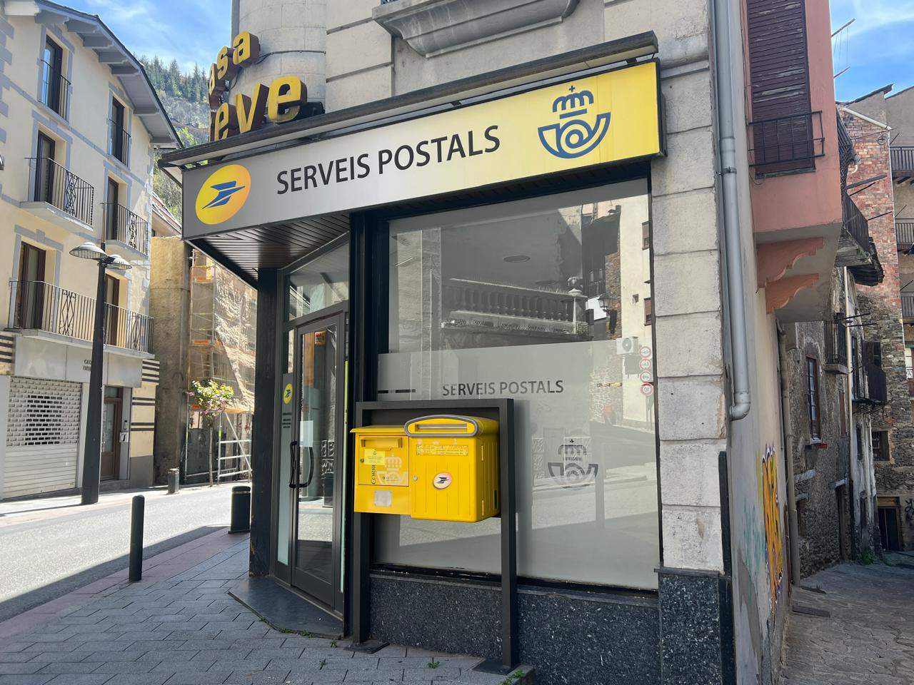 L'oficina de Correos de Sant Julià de Lòria, aquesta setmana.