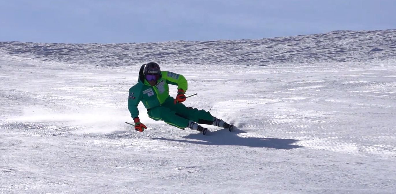 Joan Verdú, a Nova Zelanda a un dels seus primers entrenaments.