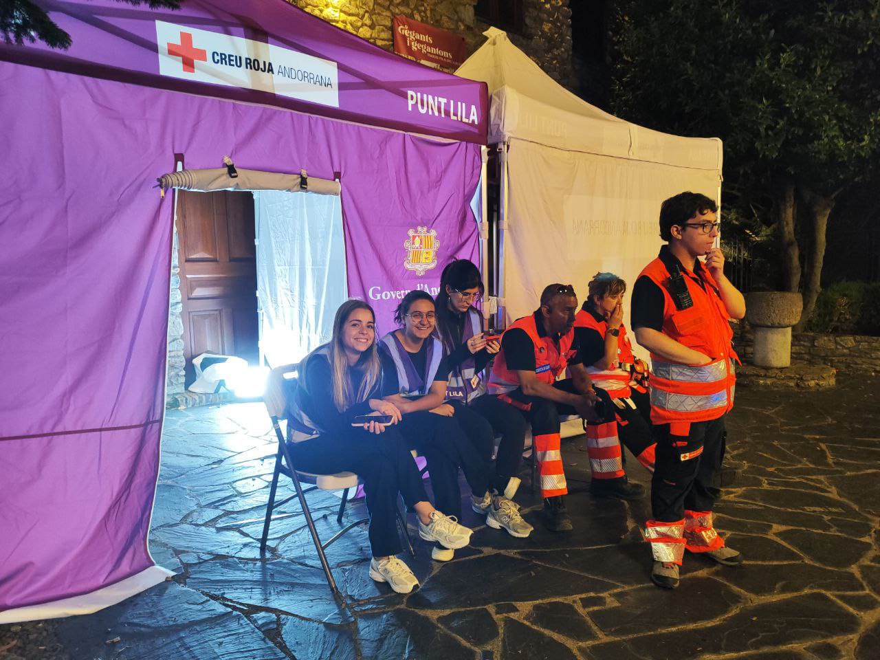 Un dels punts liles de la Creu Roja Andorrana.