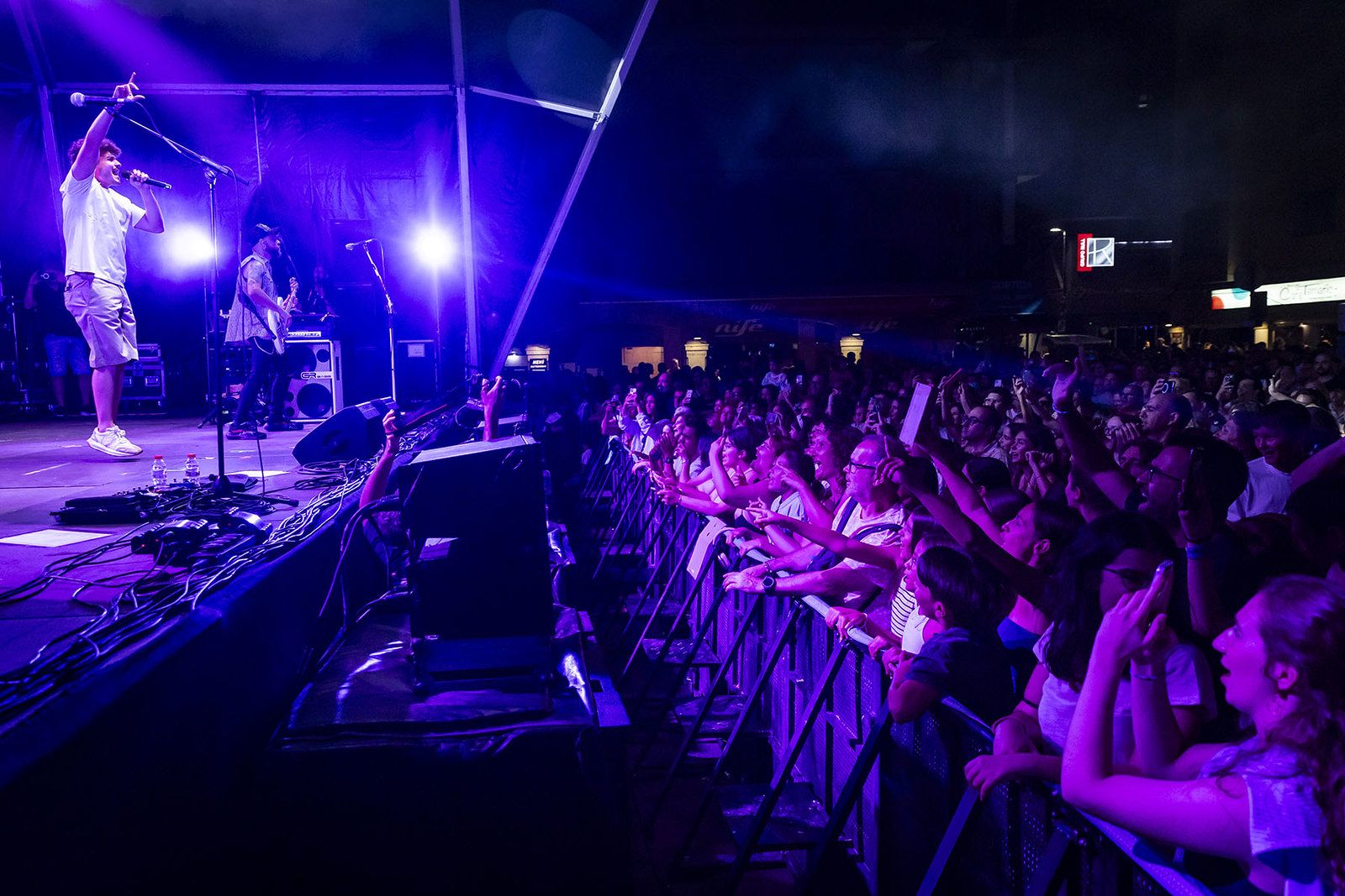 Miki Núñez va actuar a la festa major d'Andorra la Vella.