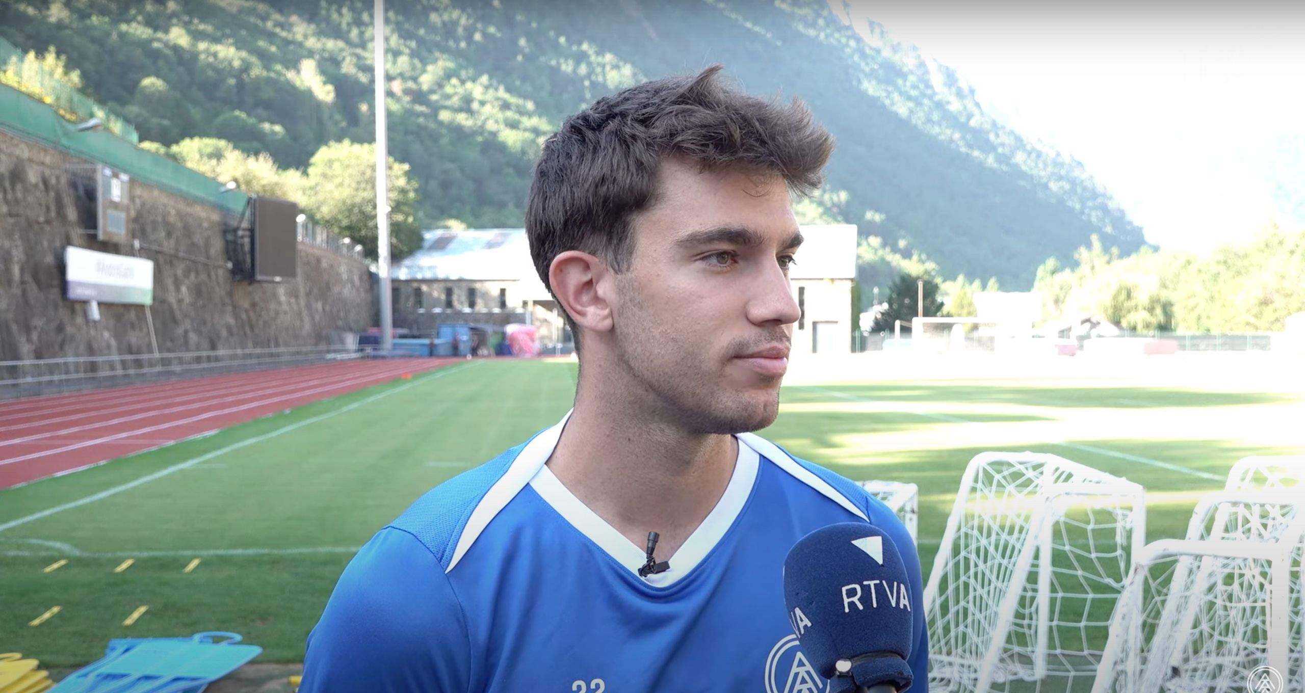 Berto Rosas, aquest matí a l'estadi Comunal. 