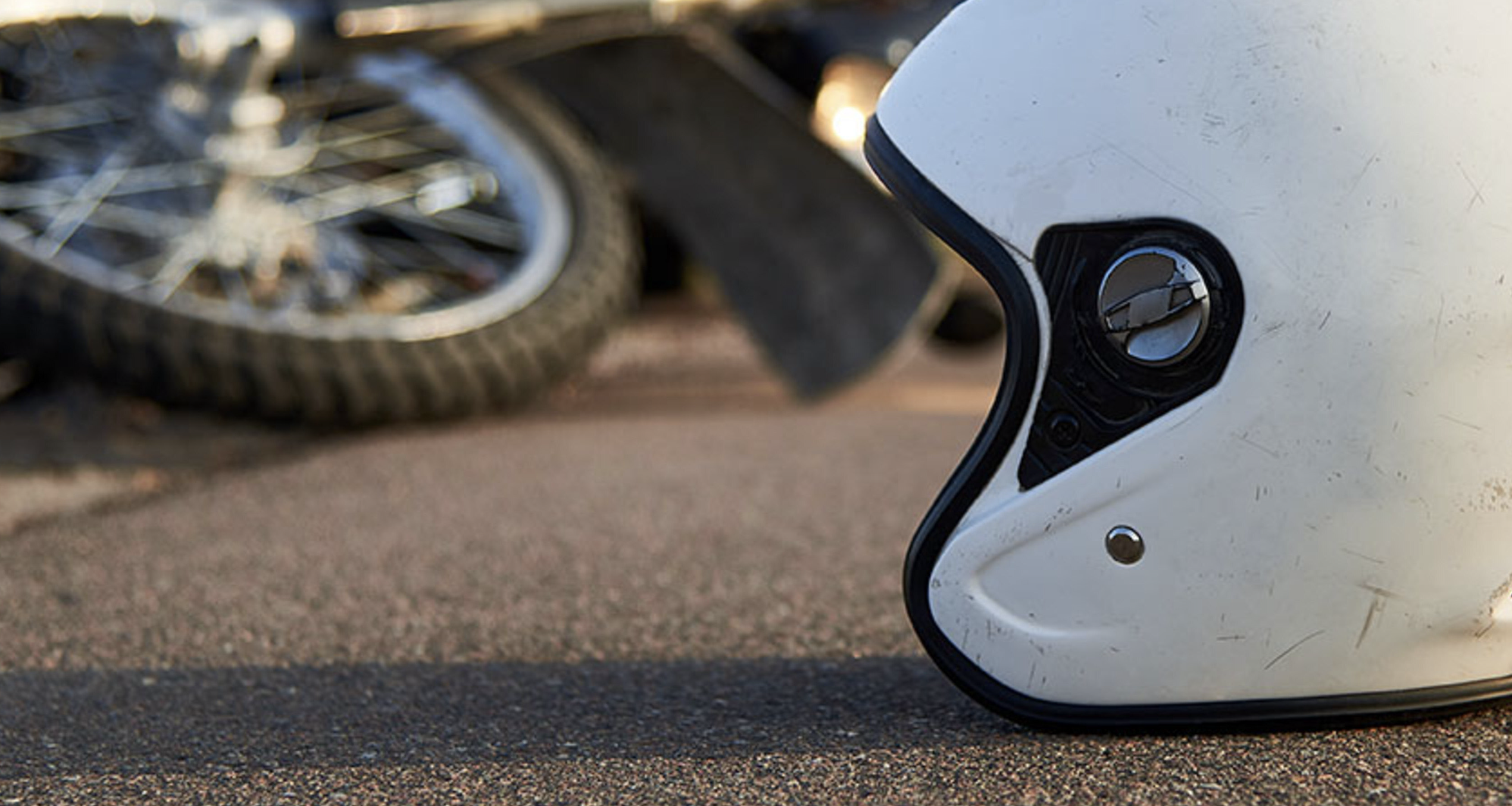 Imatge d'arxiu d'un accident de moto.