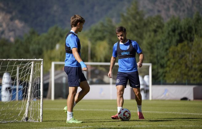 Els exblaugranes Josep Cerdà i Martí Vilà són dos dels jugadors que podrien entrar a l'onze inicial. 