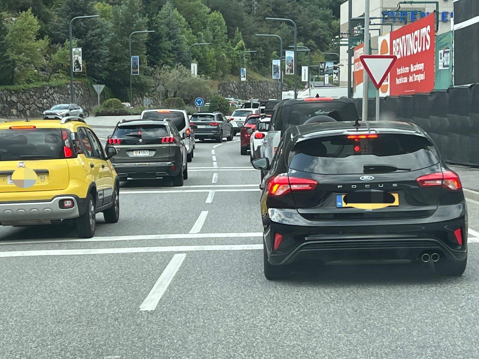 Circulació al tram final del territori andorrà de sortida cap a Espanya aquest matí.