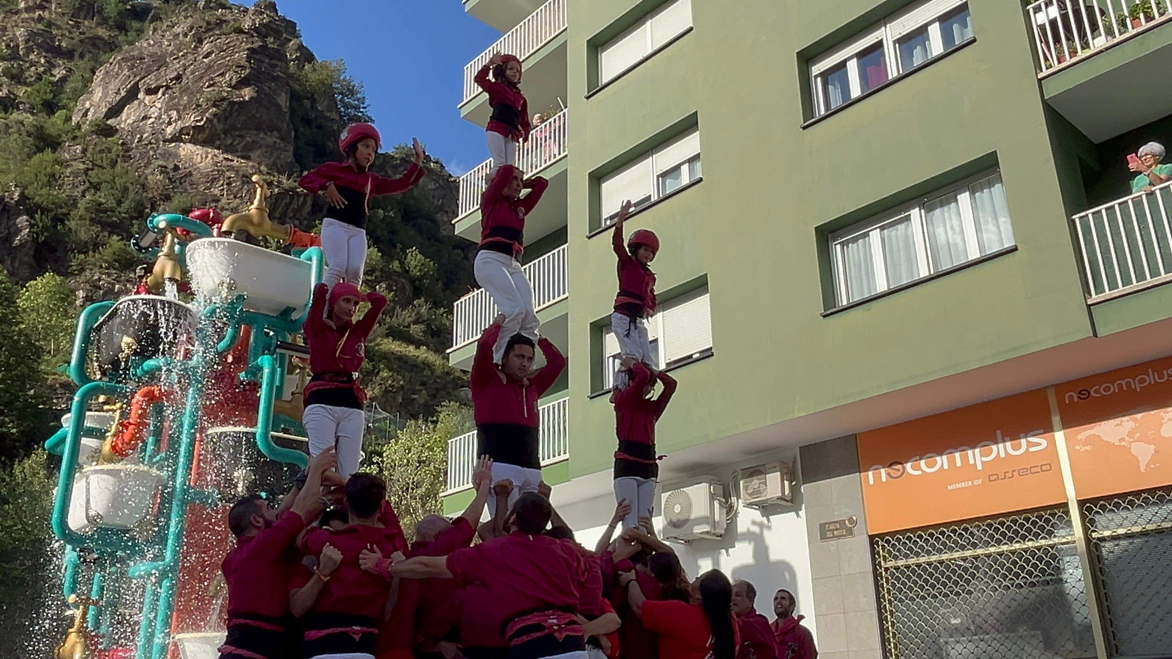 El pilar a la Placeta del Madriu d'Escaldes-Engordany.