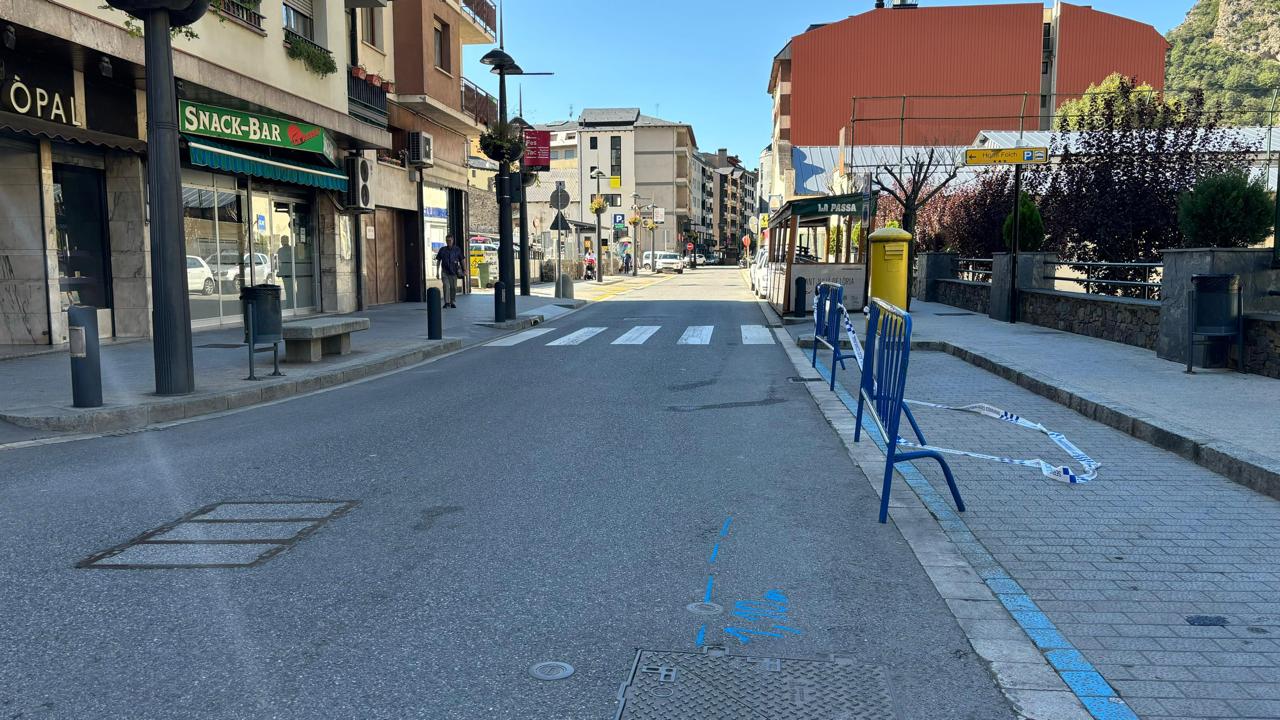 L'avinguda Verge de Canòlic a l'altura del Prat Gran.