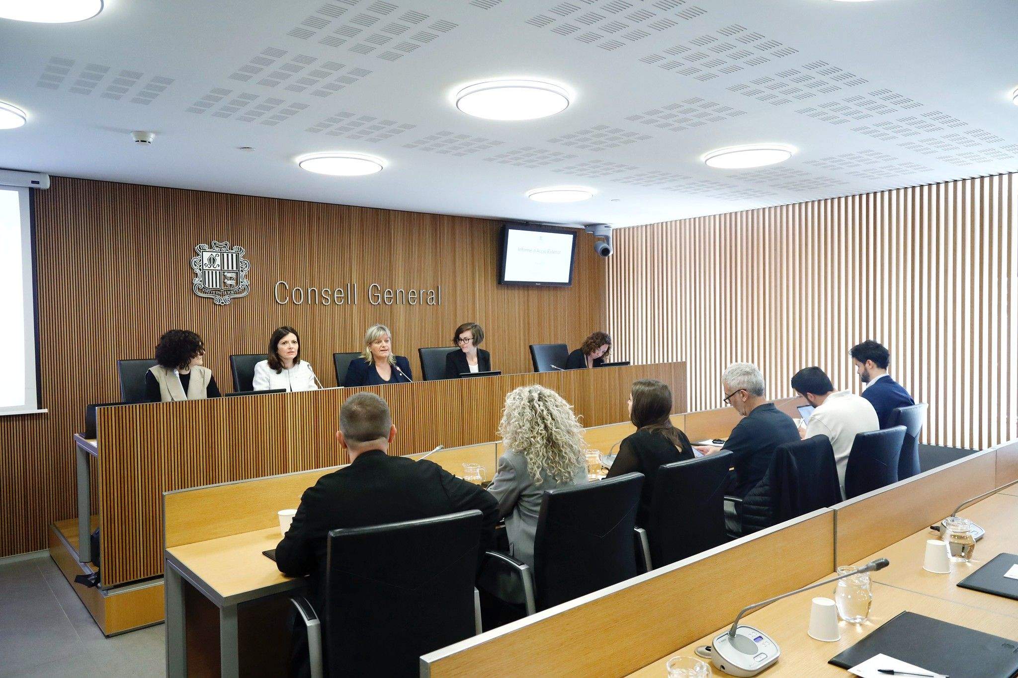 Una reunió anterior de la comissió d'Exteriors del Consell General.