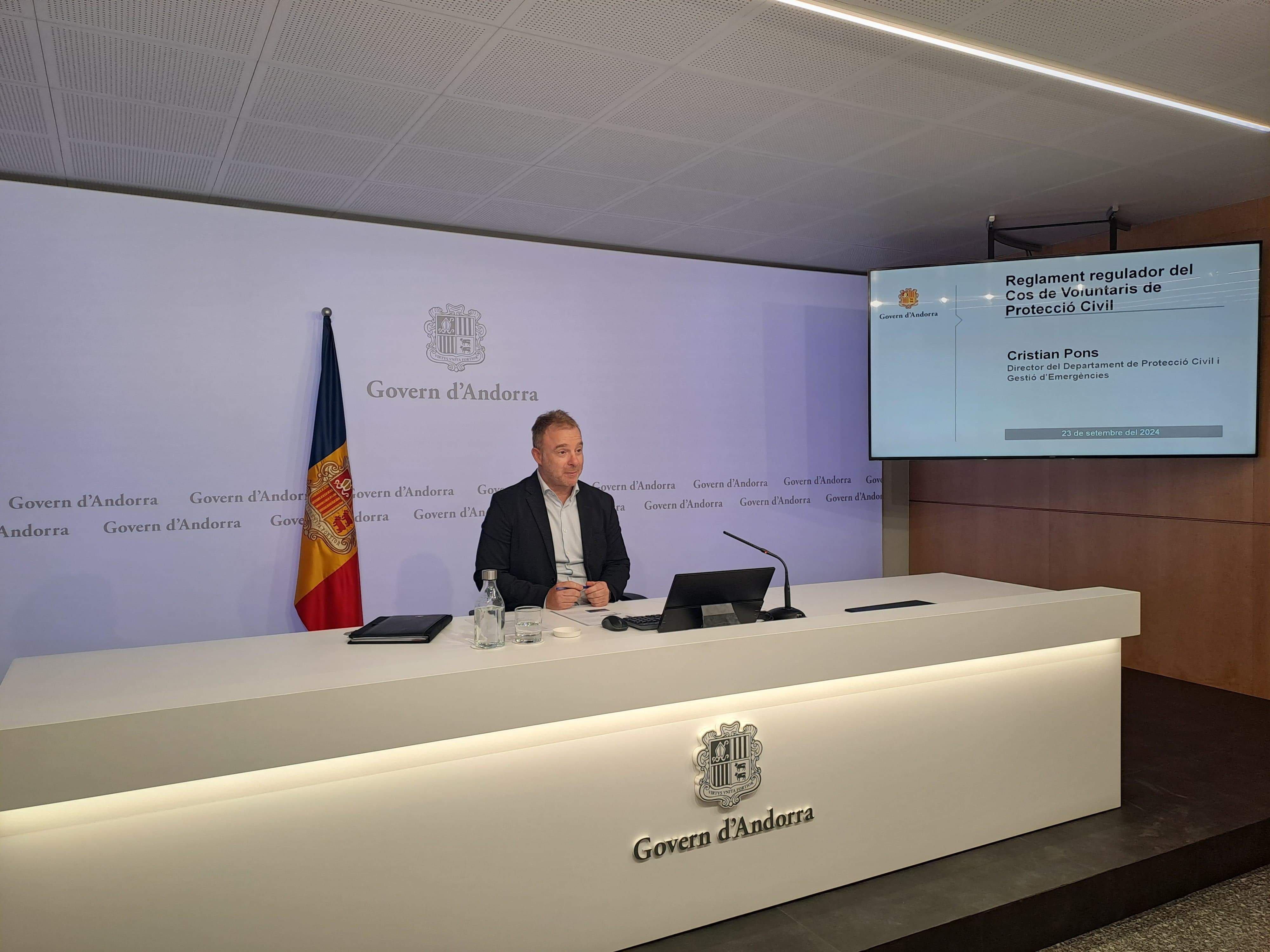 Cristian Pons ha explicat com es configurarà el cos de voluntaris.