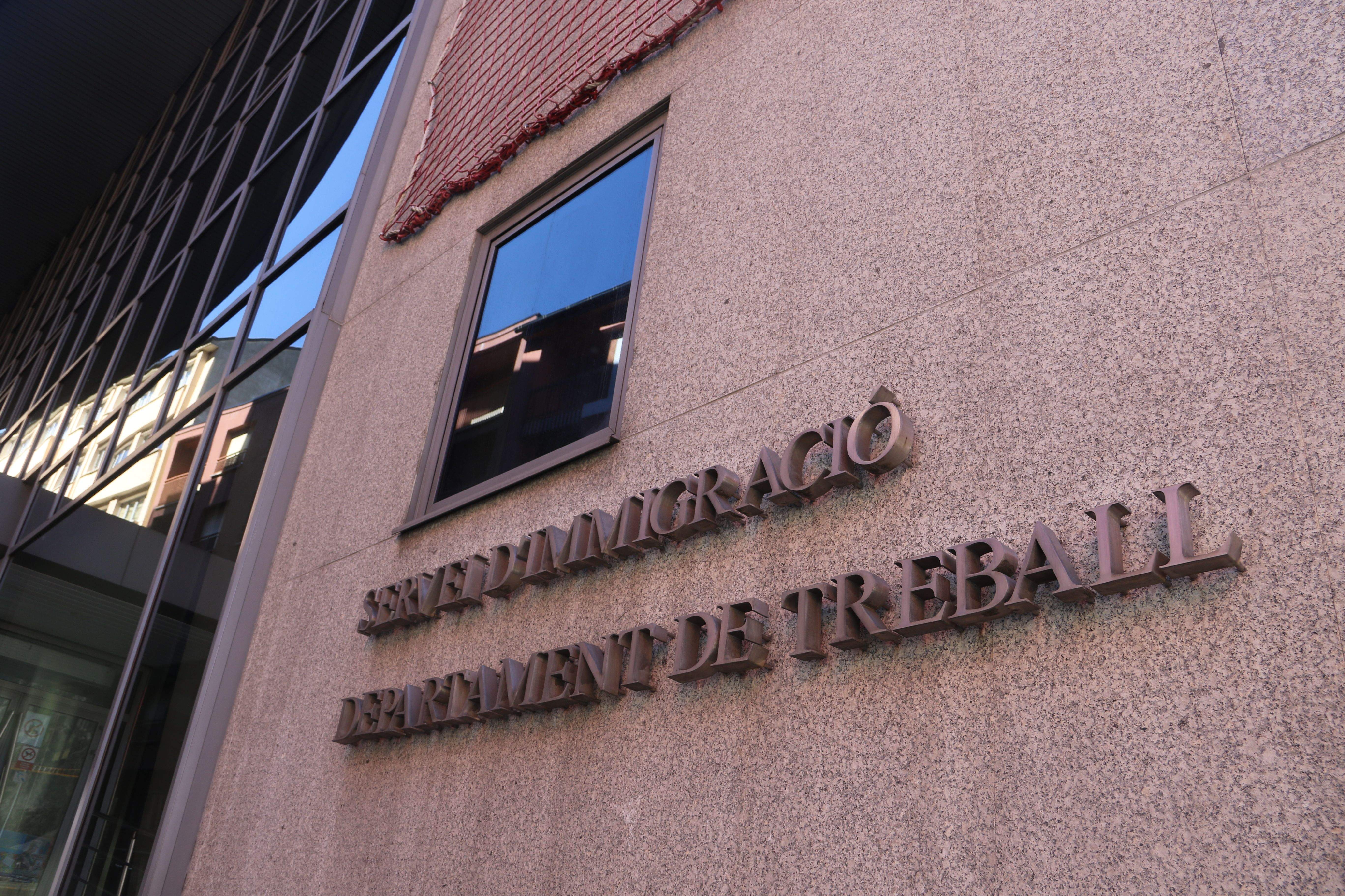 Les dependències del departament de Treball.