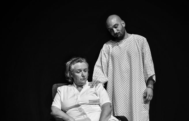 Jordi Troguet i la seva tieta Júlia Troguet durant un instant de 'Bipolar'. Jordi Troguet i la seva tieta Júlia Troguet durant un instant de 'Bipolar'.