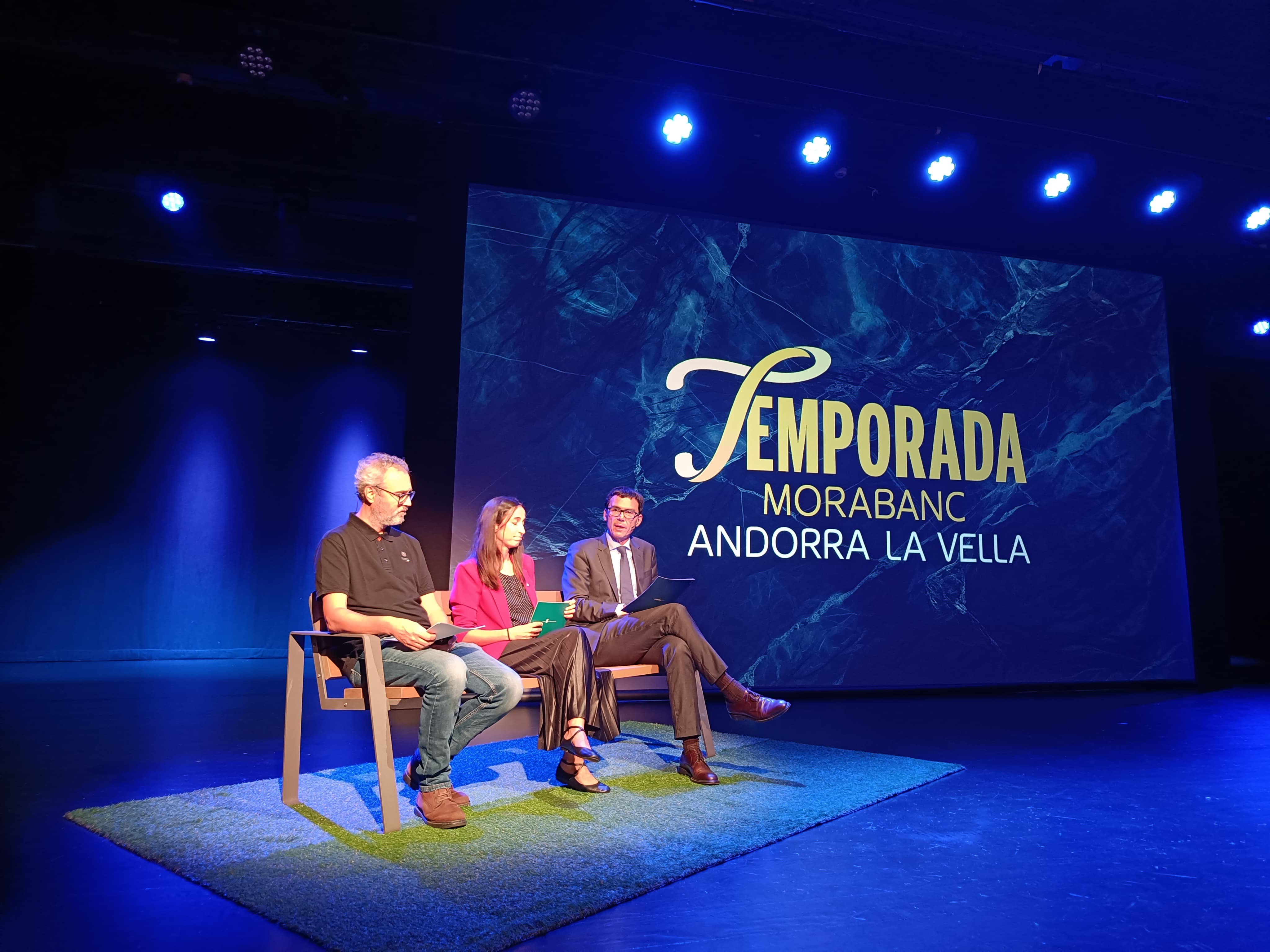 Un instant de la presentació de la Temporada MoraBanc d'Andorra la Vella.