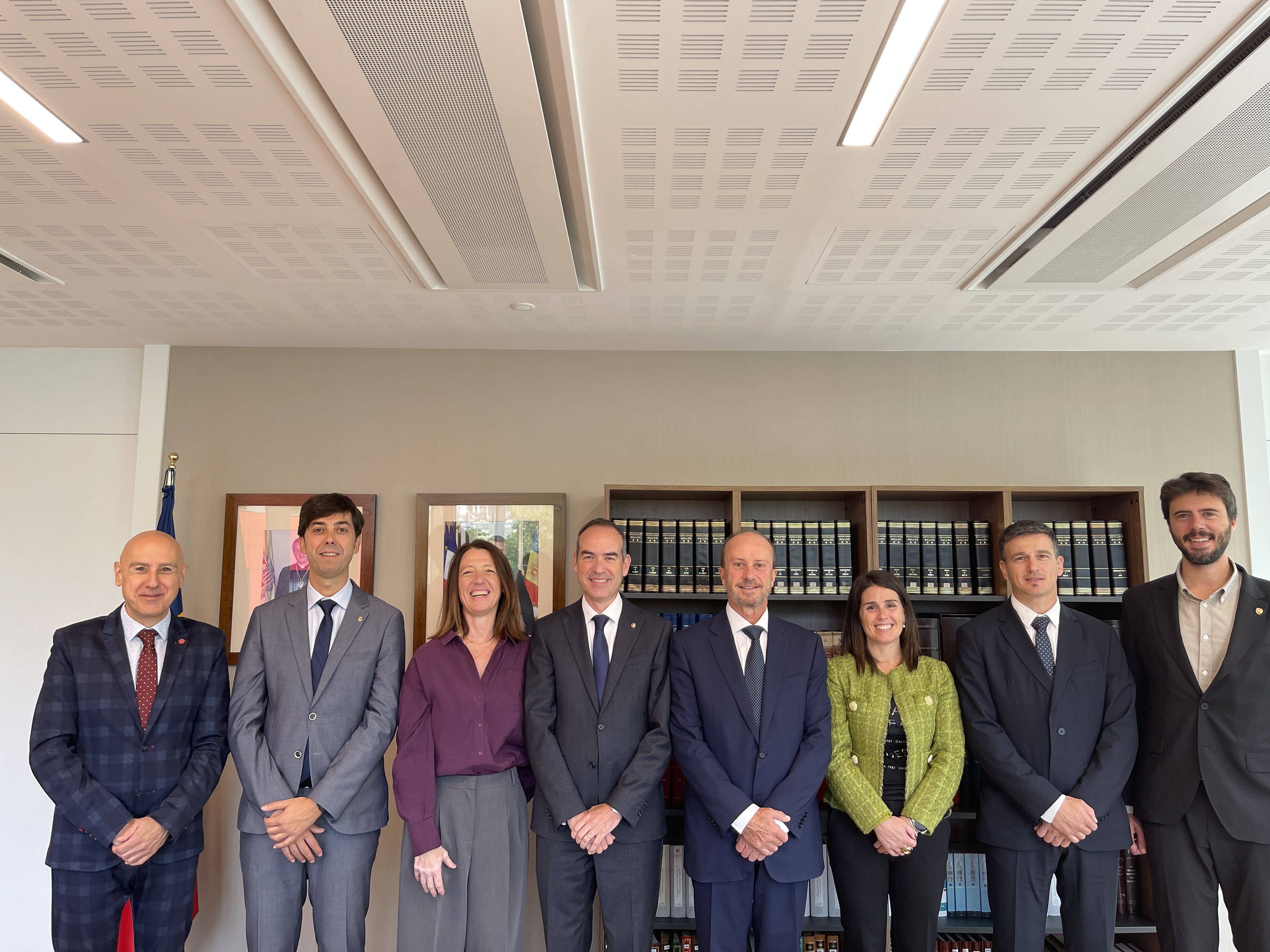 Els cònsols amb Josep Maria Rossell.