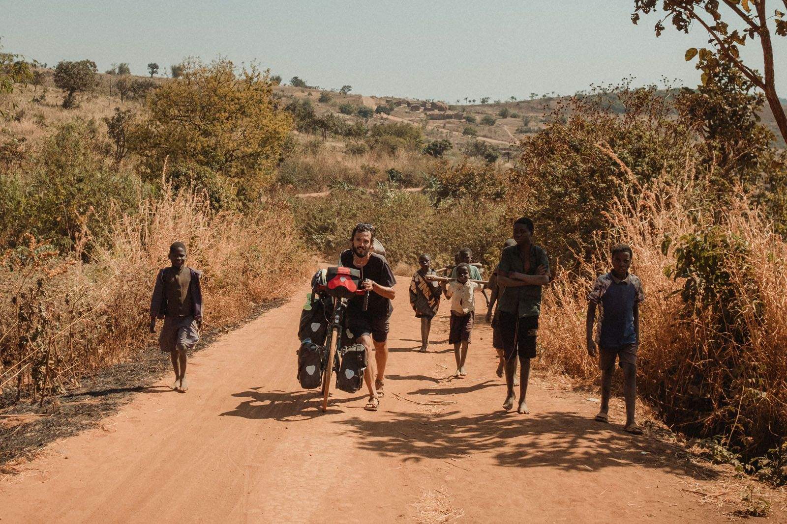 Un moment just abans d'arribar a Kibera.