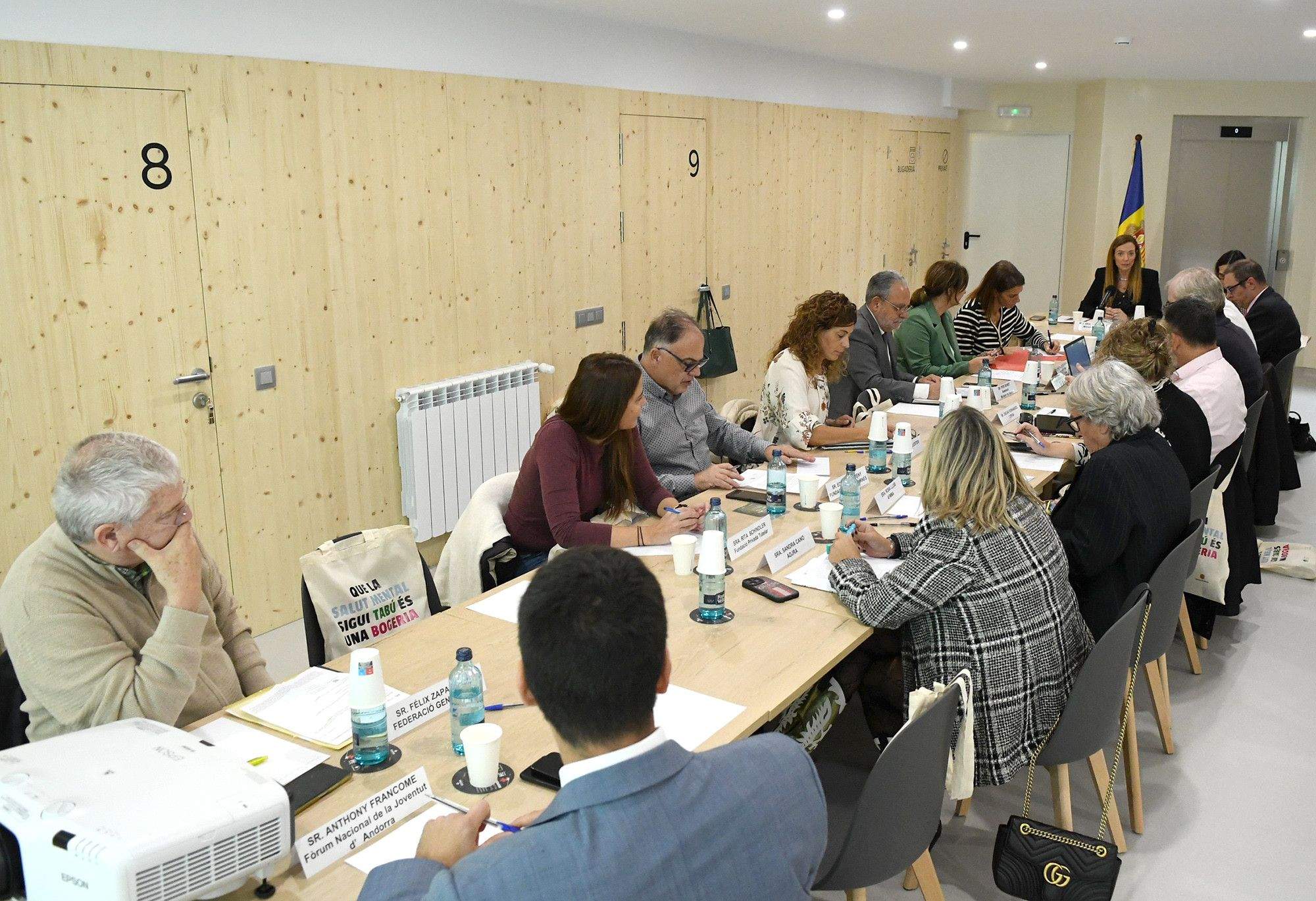 Un moment de la reunió de la quarta Taula nacional de salut mental.