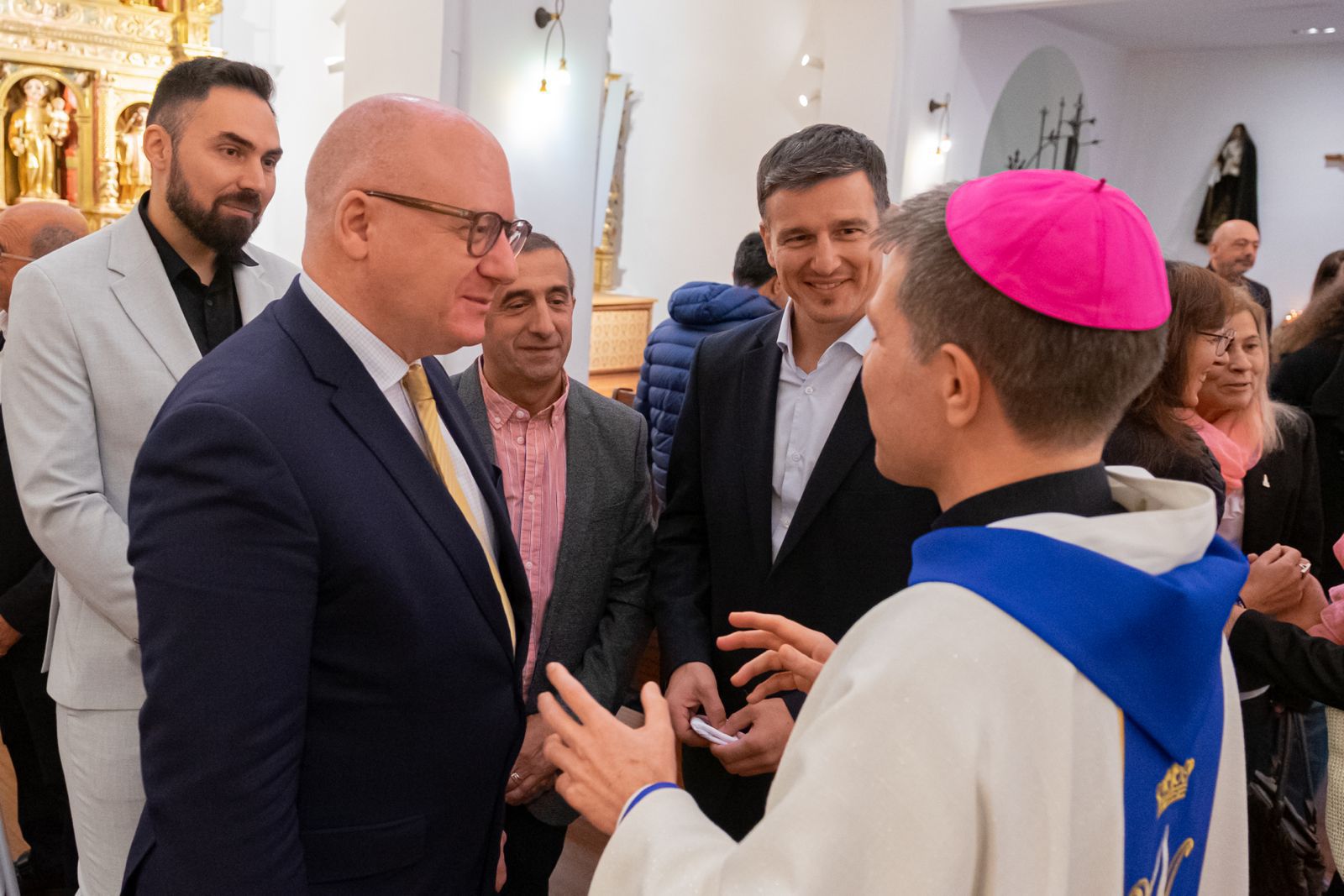Serrano Pentinat parlant amb Pinto da Rocha. Serrano Pentinat parlant amb Pinto da Rocha.