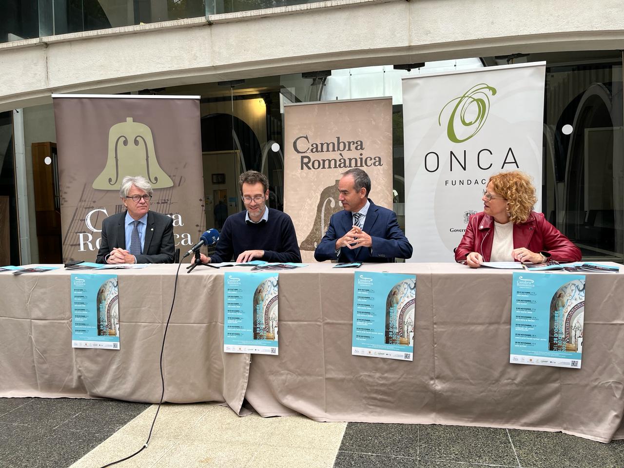 Roda de premsa de presentació del IX Cicle de la Cambra Romànica.