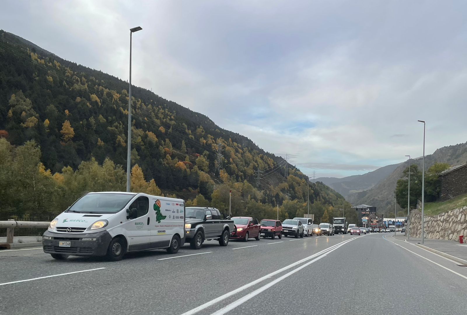 Una imatge de la retenció.