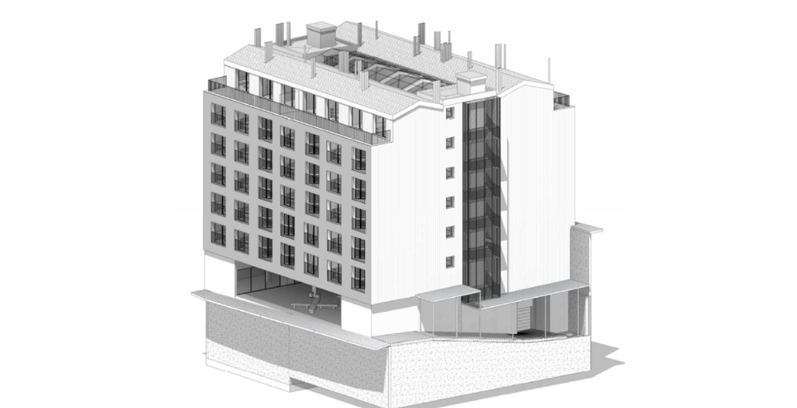 Representació de com serà el futur edifici.