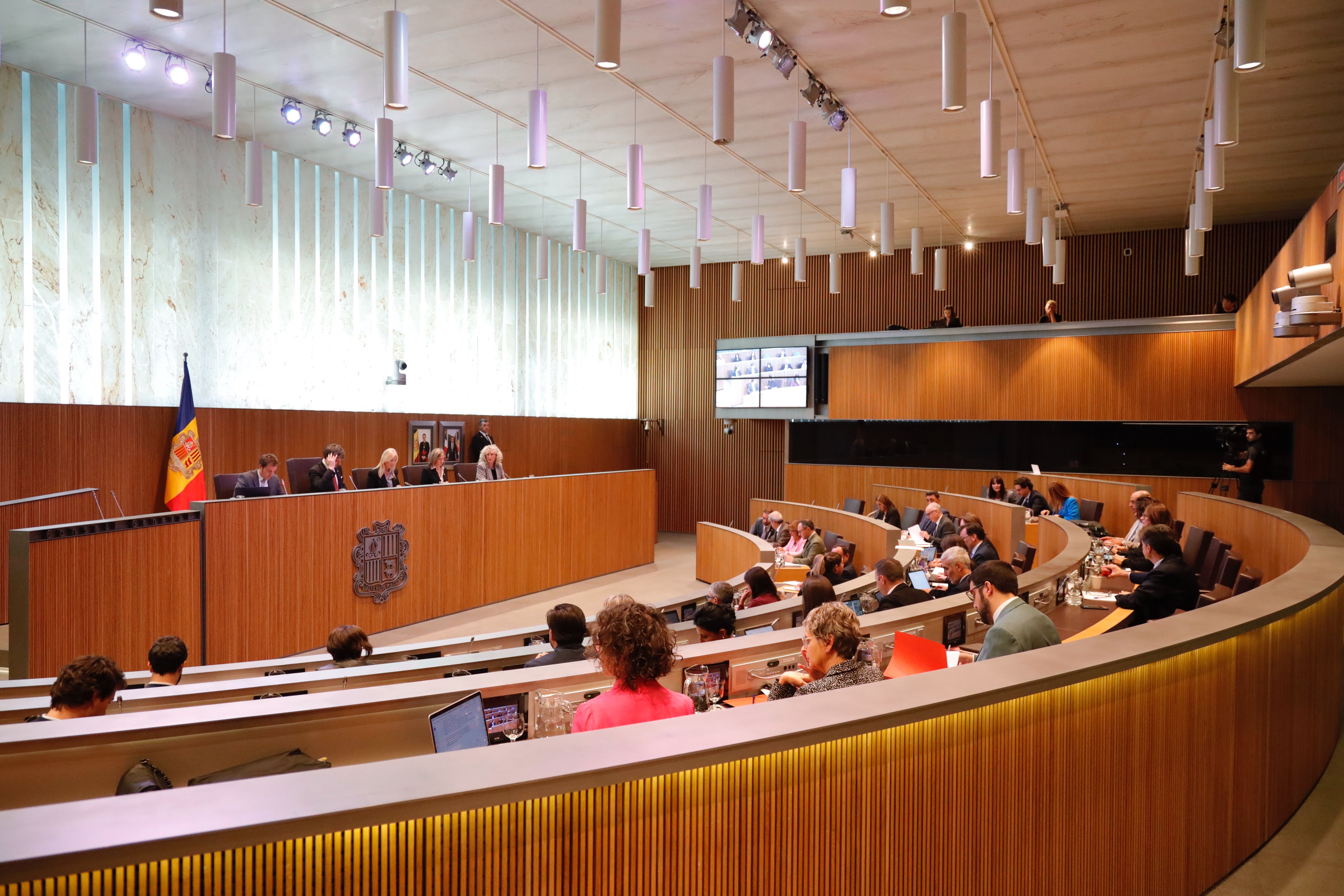 Una imatge de l'hemicicle parlamentari.