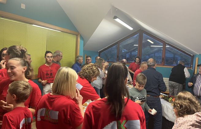 Un moment de la inauguració del local.