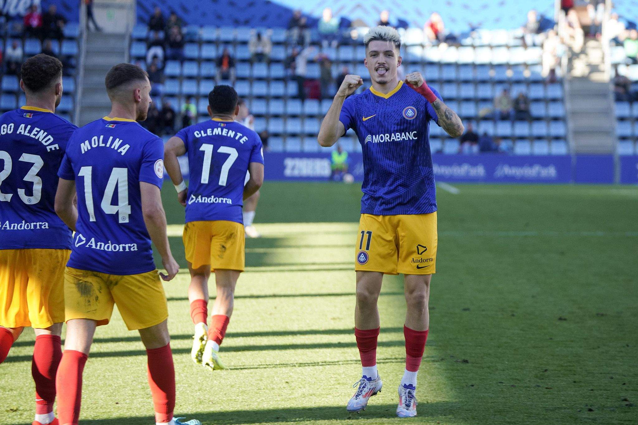 El davanter de l'FC Andorra, Lautaro de León, va anotar l'únic gol dels tricolors al Nacional.
