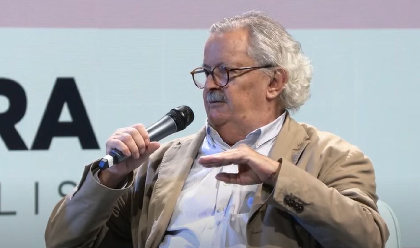 Pere Vilanova durant la seva explicació.