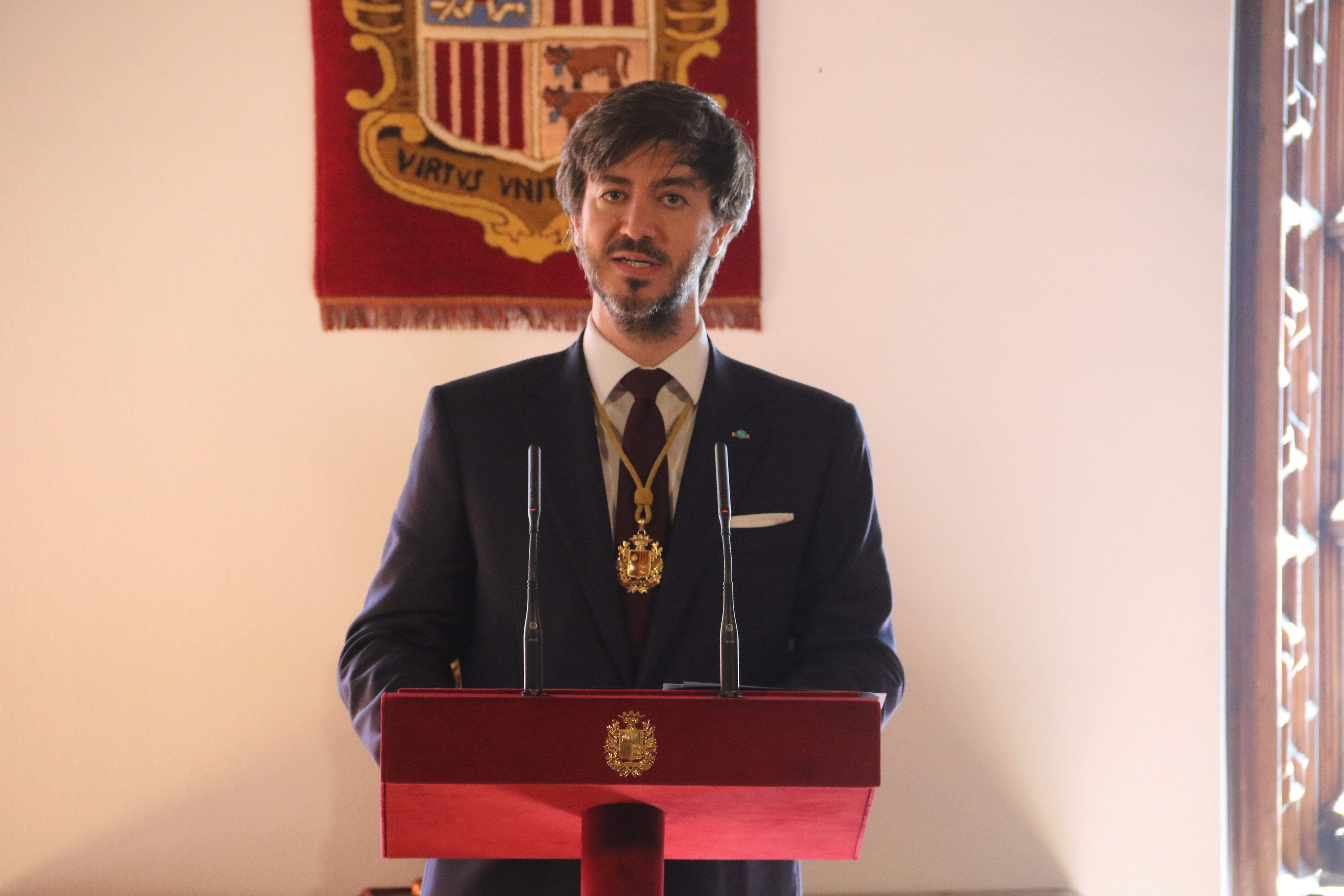 Discurs del síndic general, Carles Ensenyat. Discurs del síndic general, Carles Ensenyat.