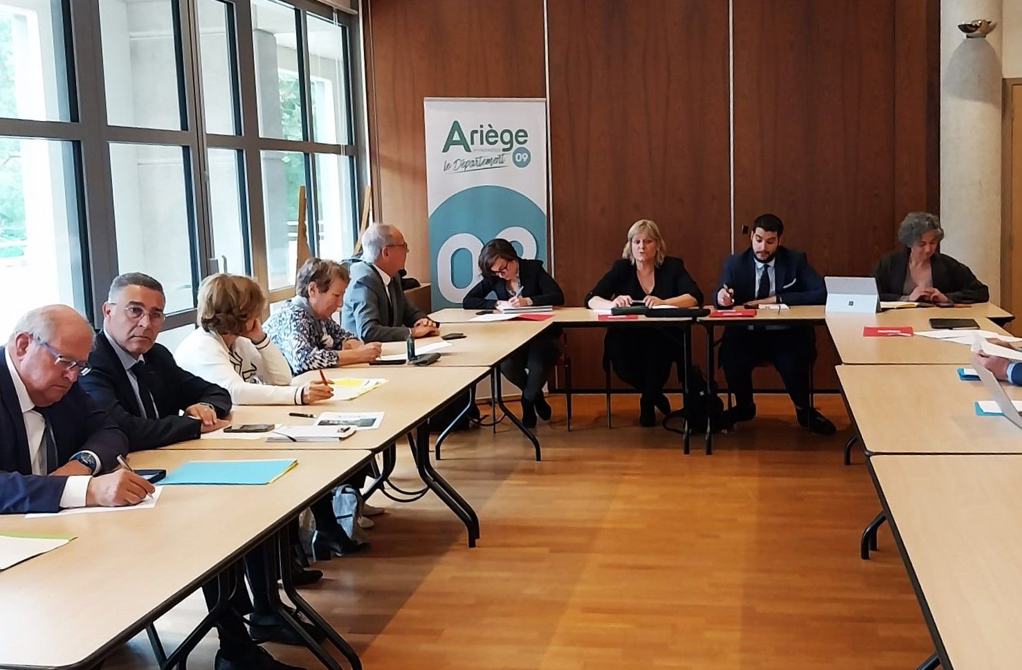 Un moment de la reunió.